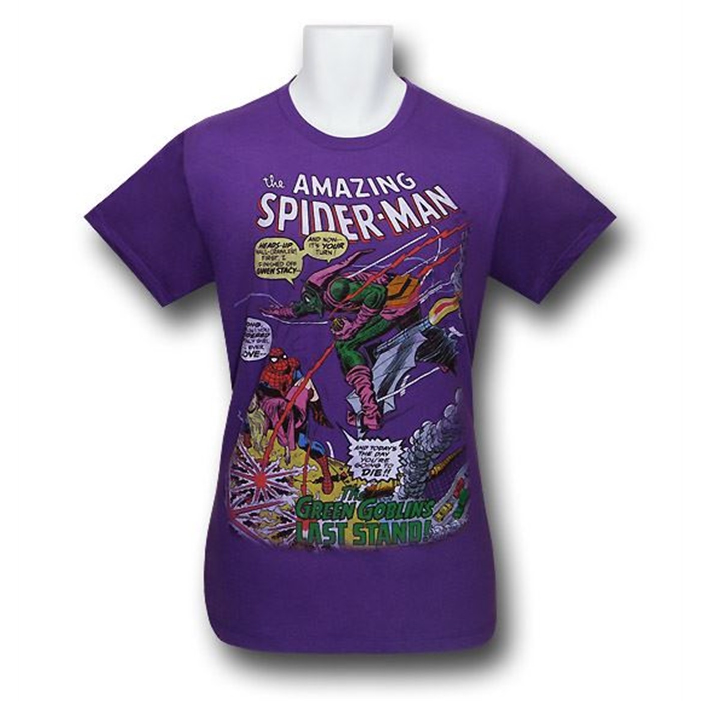 Spider-Man's Last Stand 30 Single T-Shirt, Purple