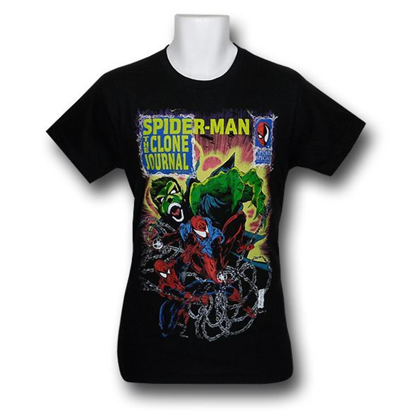 Spiderman Clone Journal 30 Single T-Shirt, Black