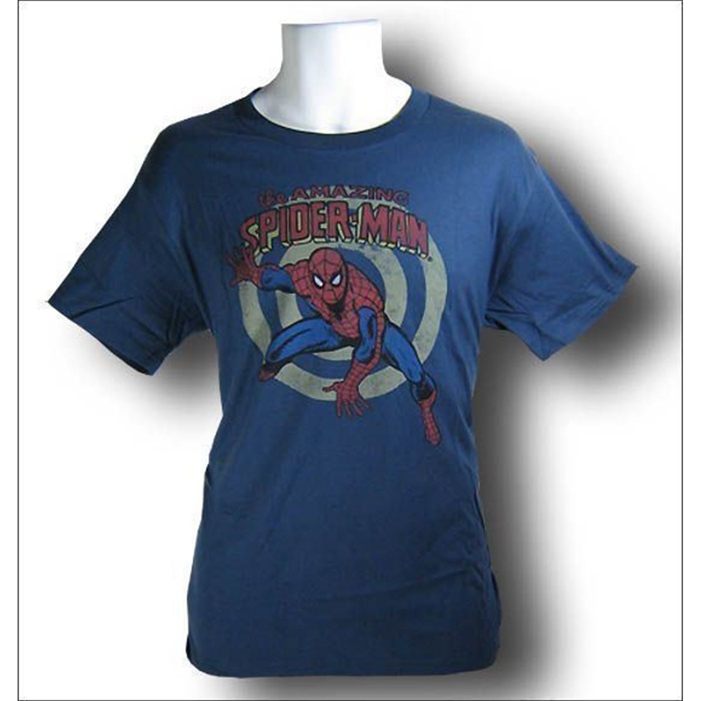 Spiderman On Target Distressed T-Shirt, Blue