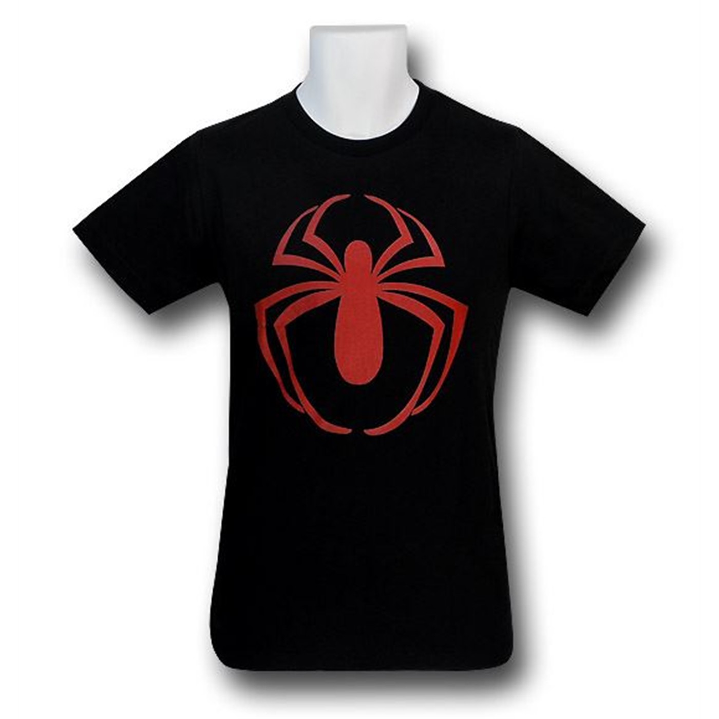 New Ultimate Spiderman Symbol 30 Single T-Shirt, Black