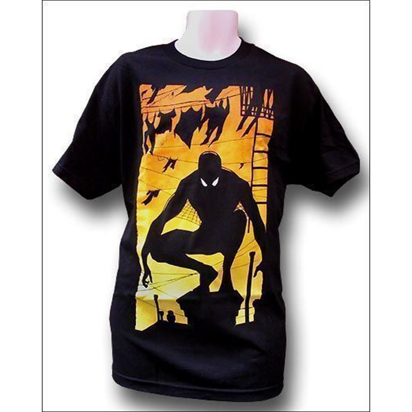 Spiderman Silhouette T-Shirt, Black