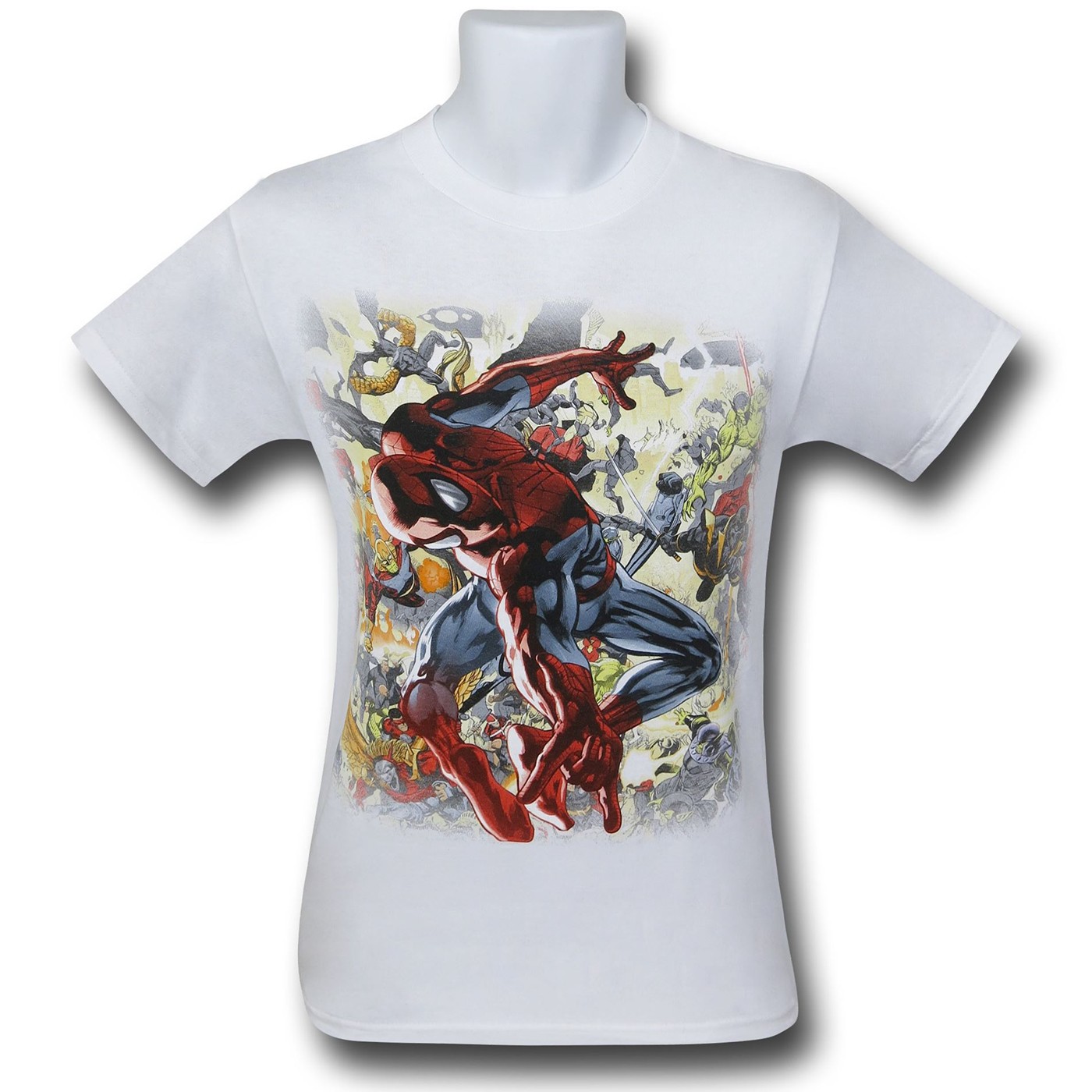 Spiderman Twisted Torso T-Shirt, White