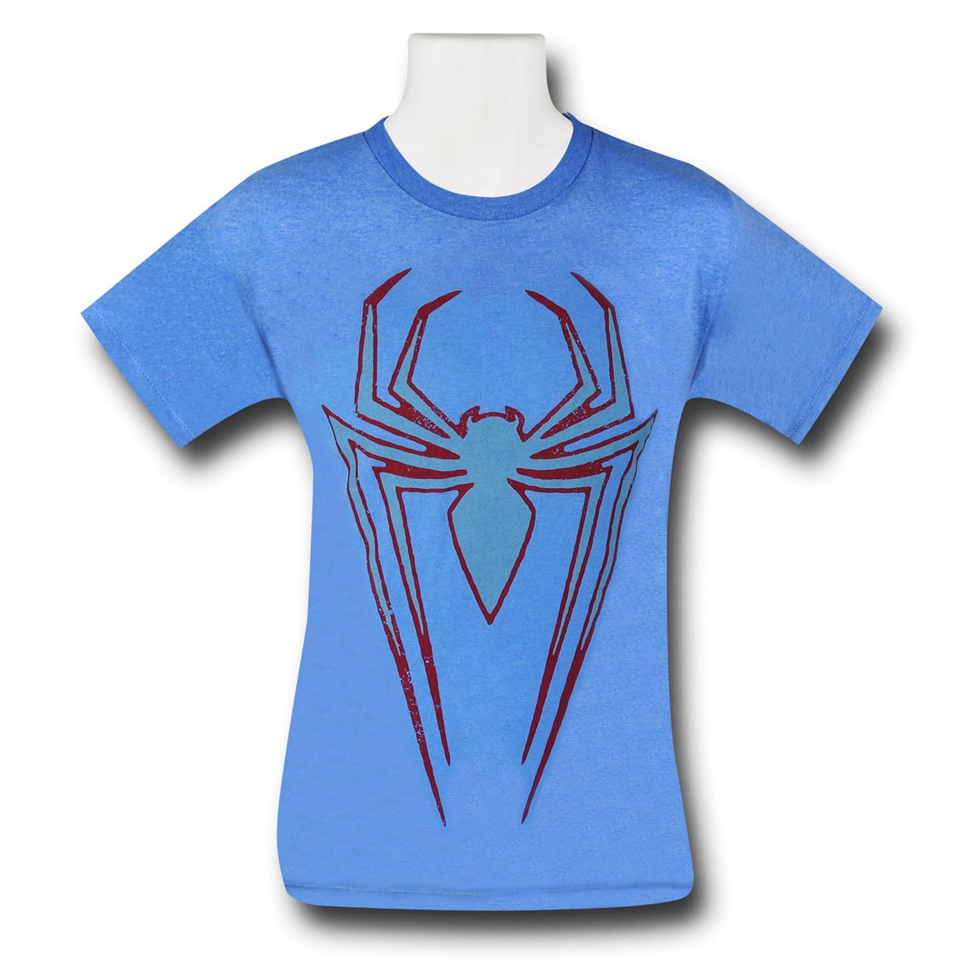 Spiderman Ultimate Symbol on Blue T-Shirt, Blue