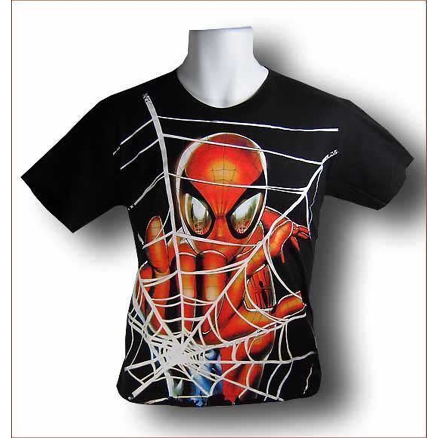 Spiderman Youth Jumbo Web T-Shirt, Black