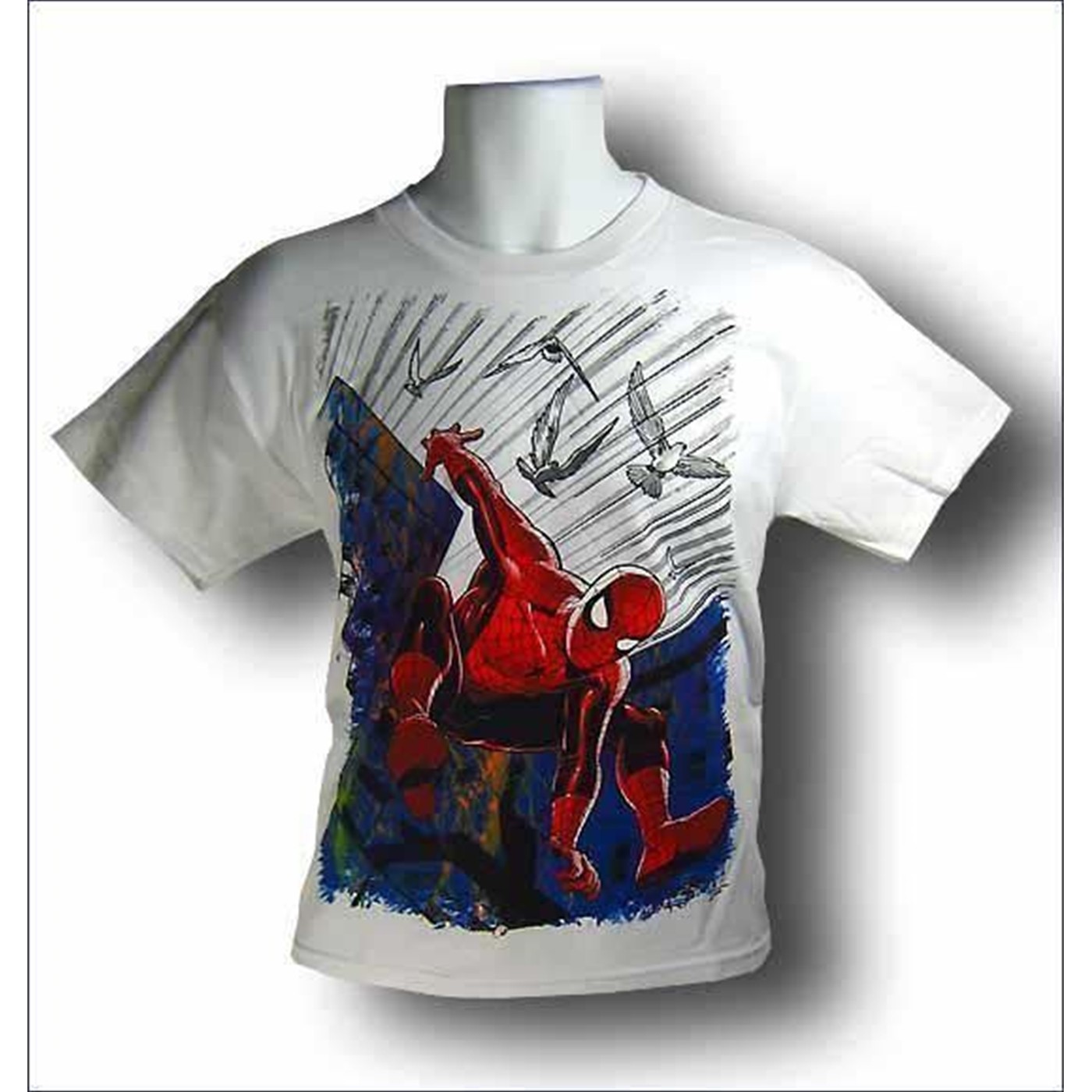 Spiderman Youth Paint The Town T-Shirt, White
