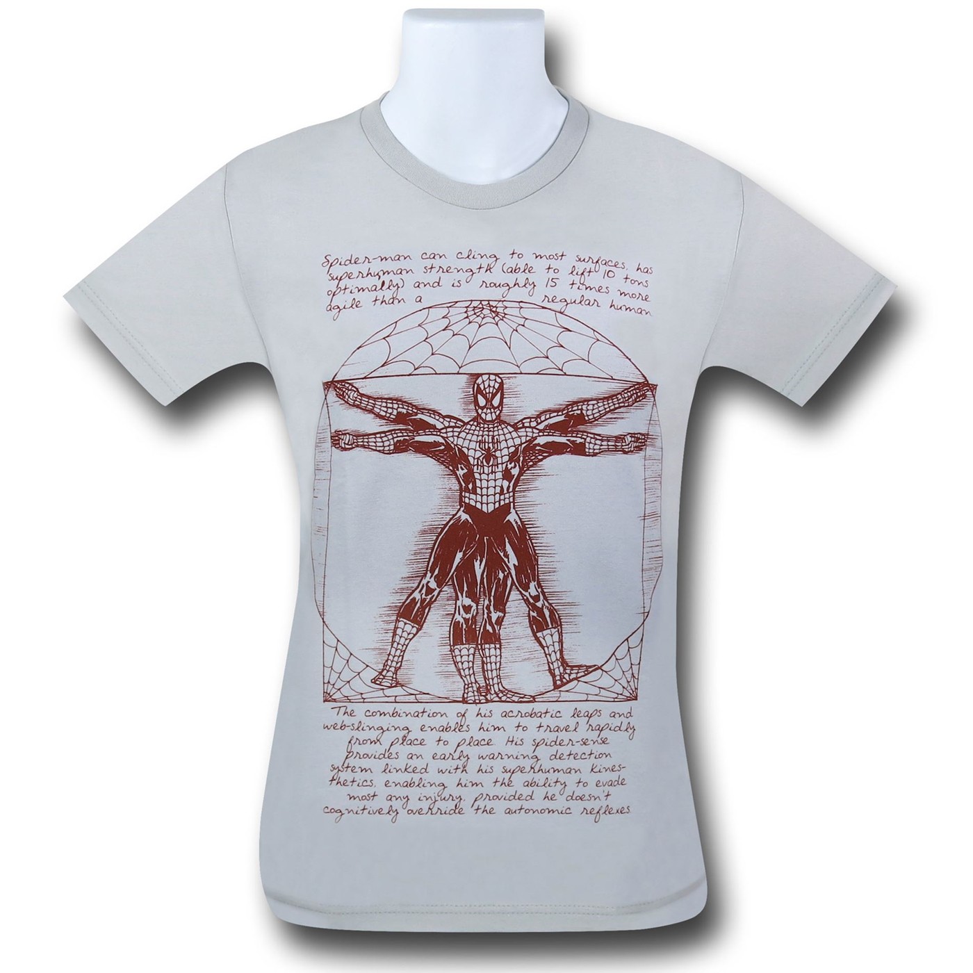 Spiderman Vitruvian Web-Head 30 Single T-Shirt