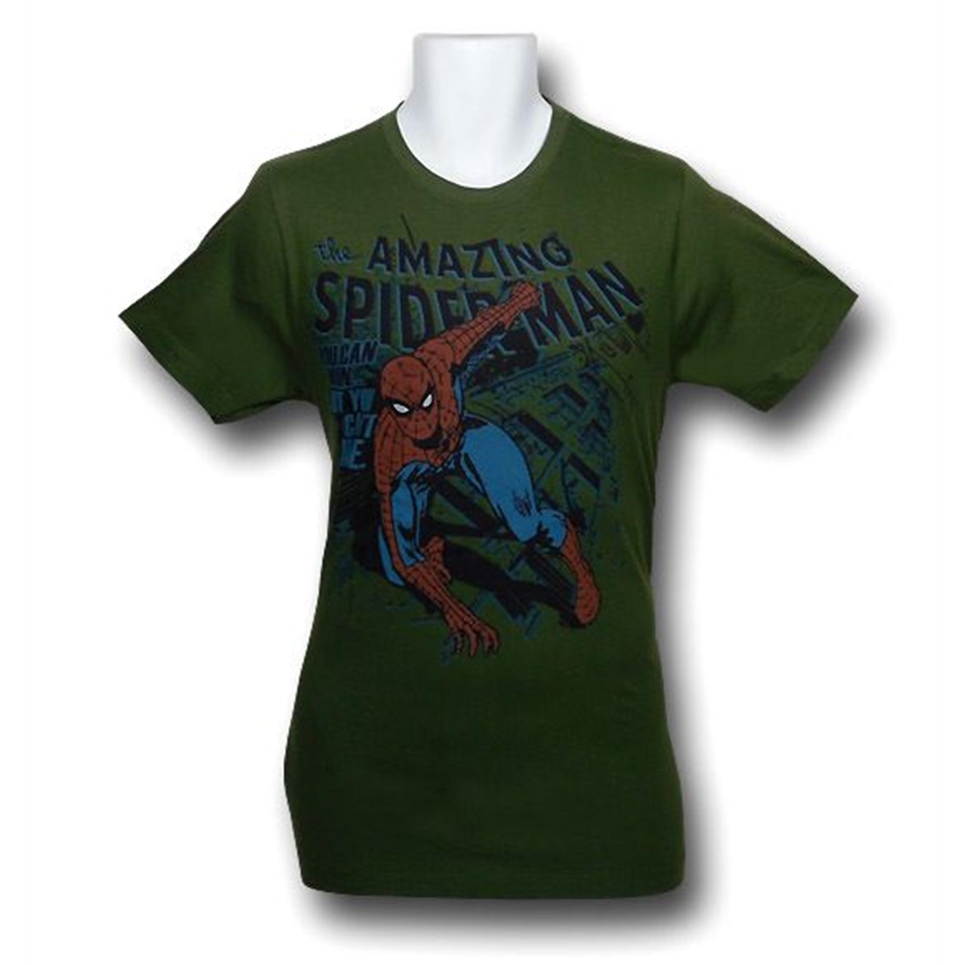 Spiderman You Can Run 30 Single T-Shirt, Green