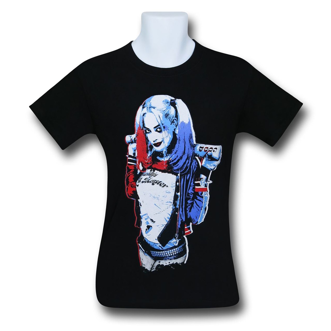 Suicide Squad Harley Quinn Bat T-Shirt, Black