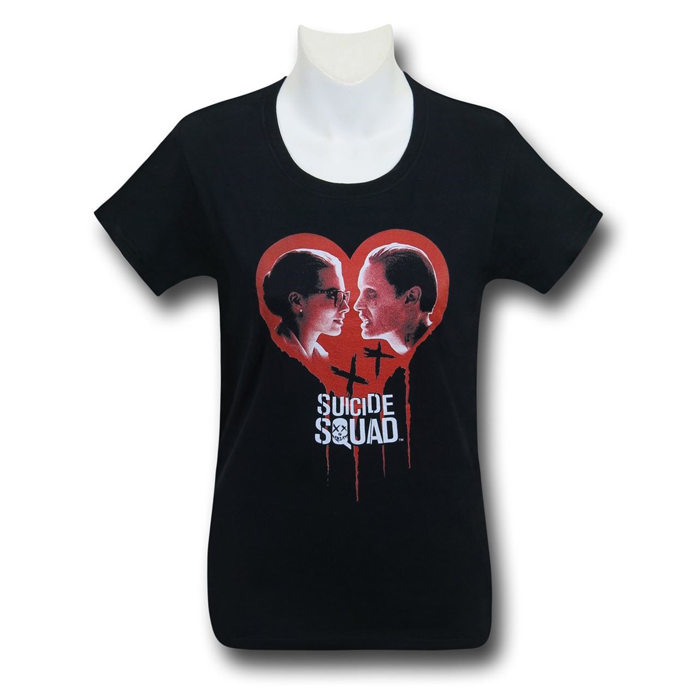 Suicide Squad Joker & Harley Women's T-Shirt, Black