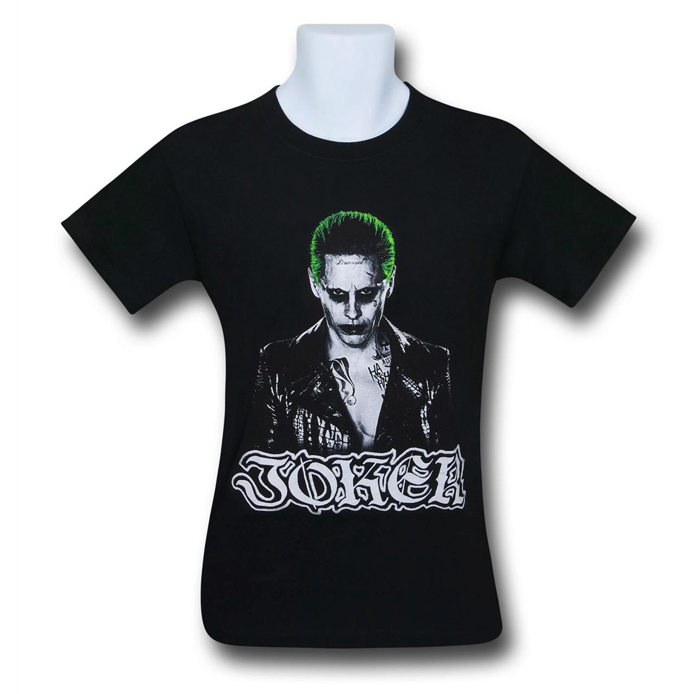 Suicide Squad Joker Image & Logo Men's T-Shirt, Black