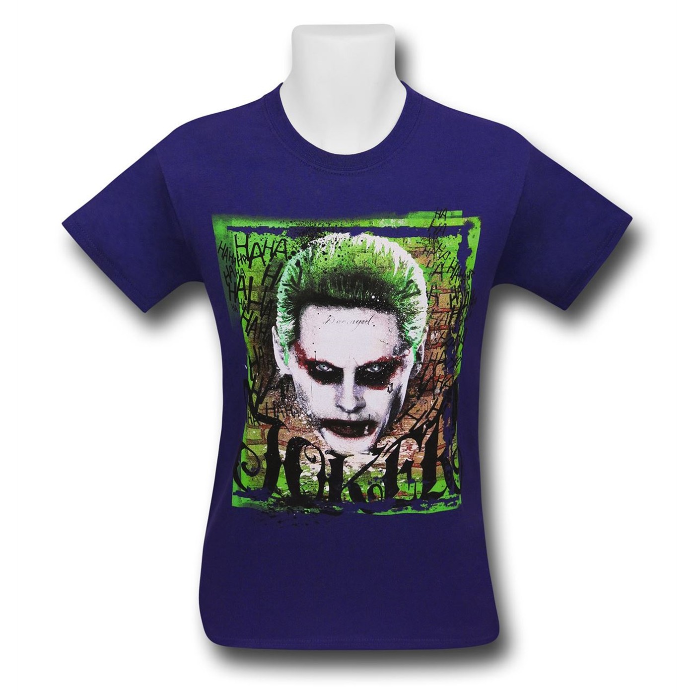 Suicide Squad Joker on Purple Men's T-Shirt, Purple