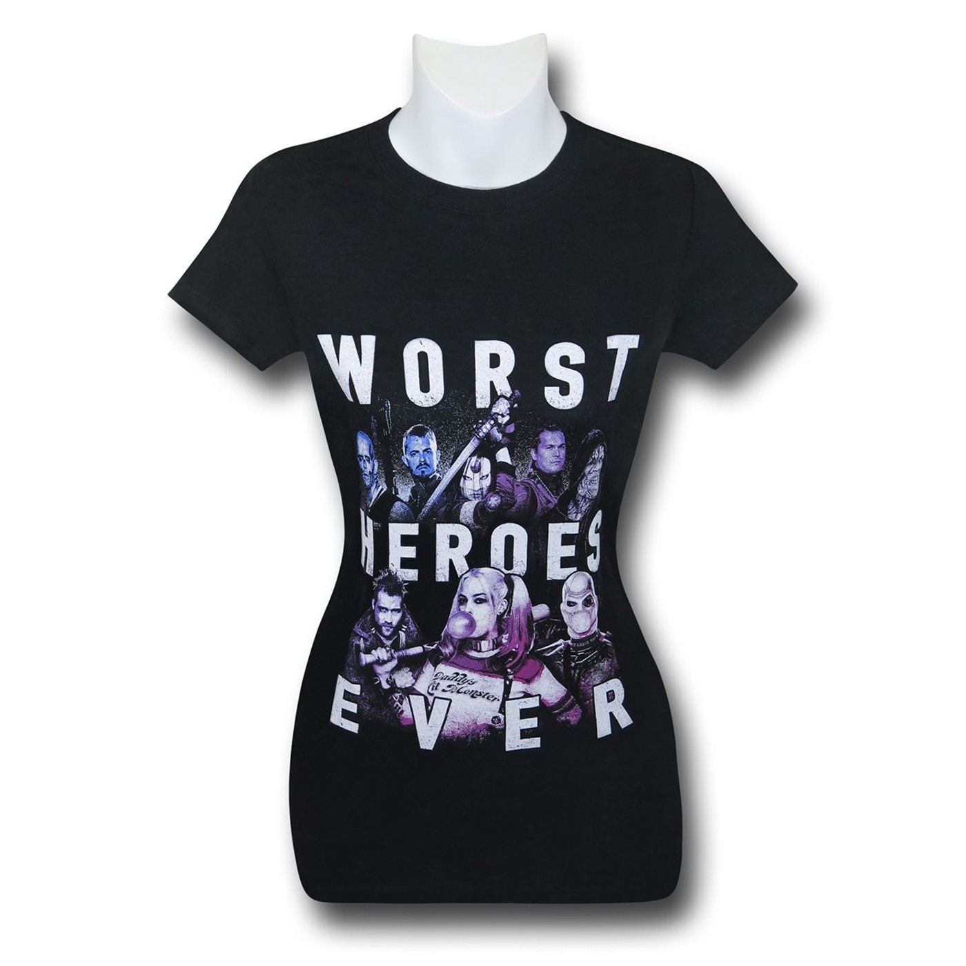 Suicide Squad Worst Heroes Women's T-Shirt, Black