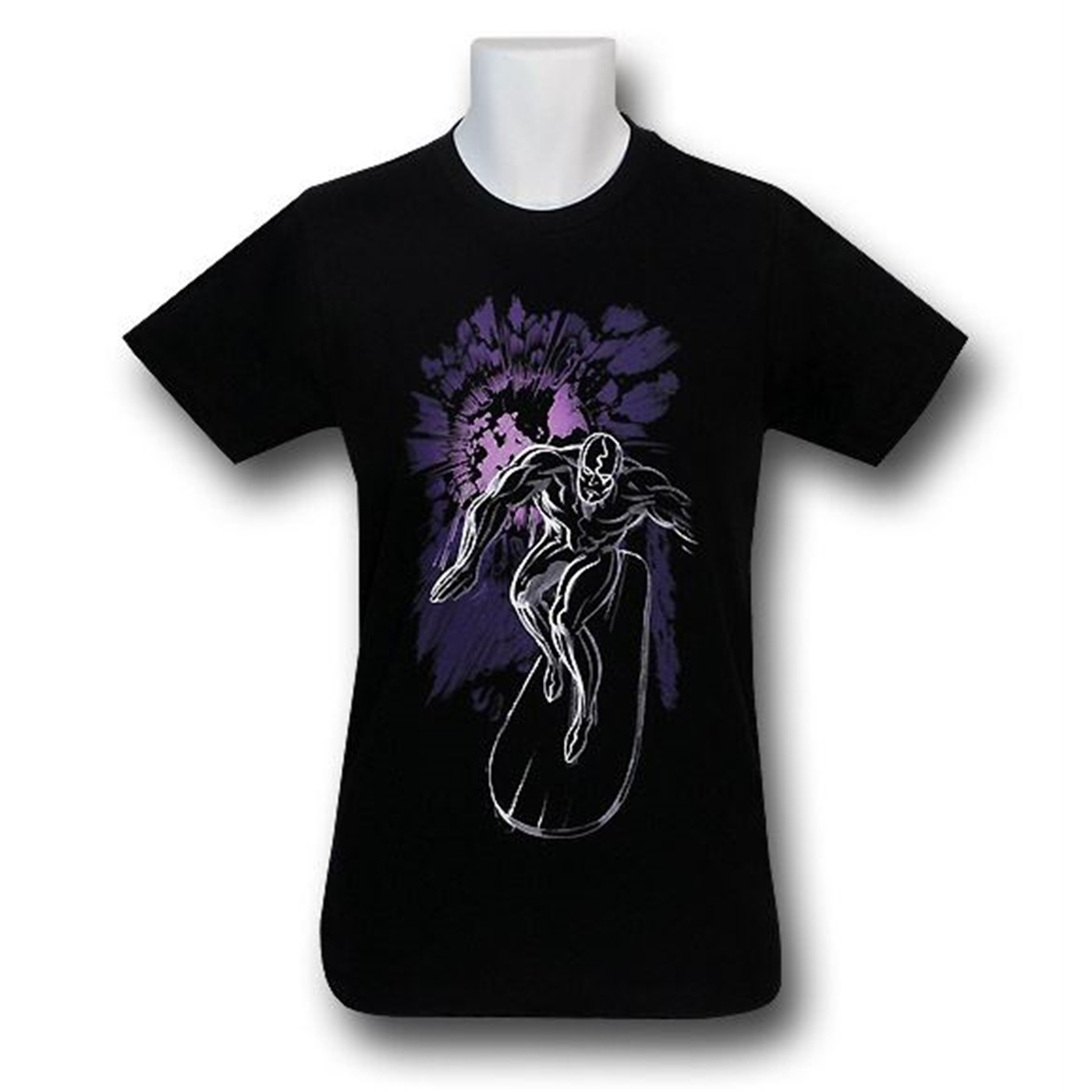 Silver Surfer Surfin' Space 30 Single T-Shirt, Black