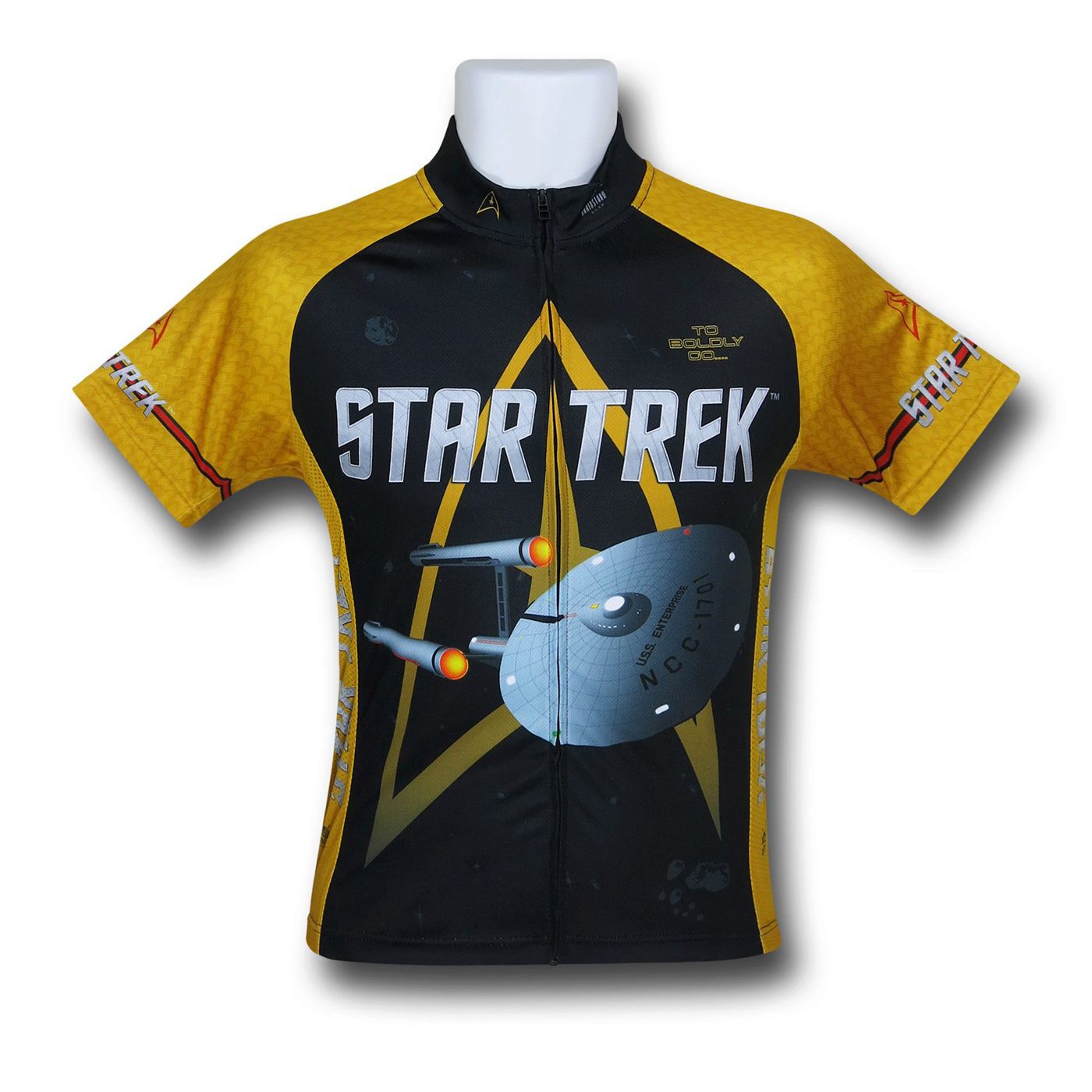 Star Trek Enterprise Cycling Jersey, Black