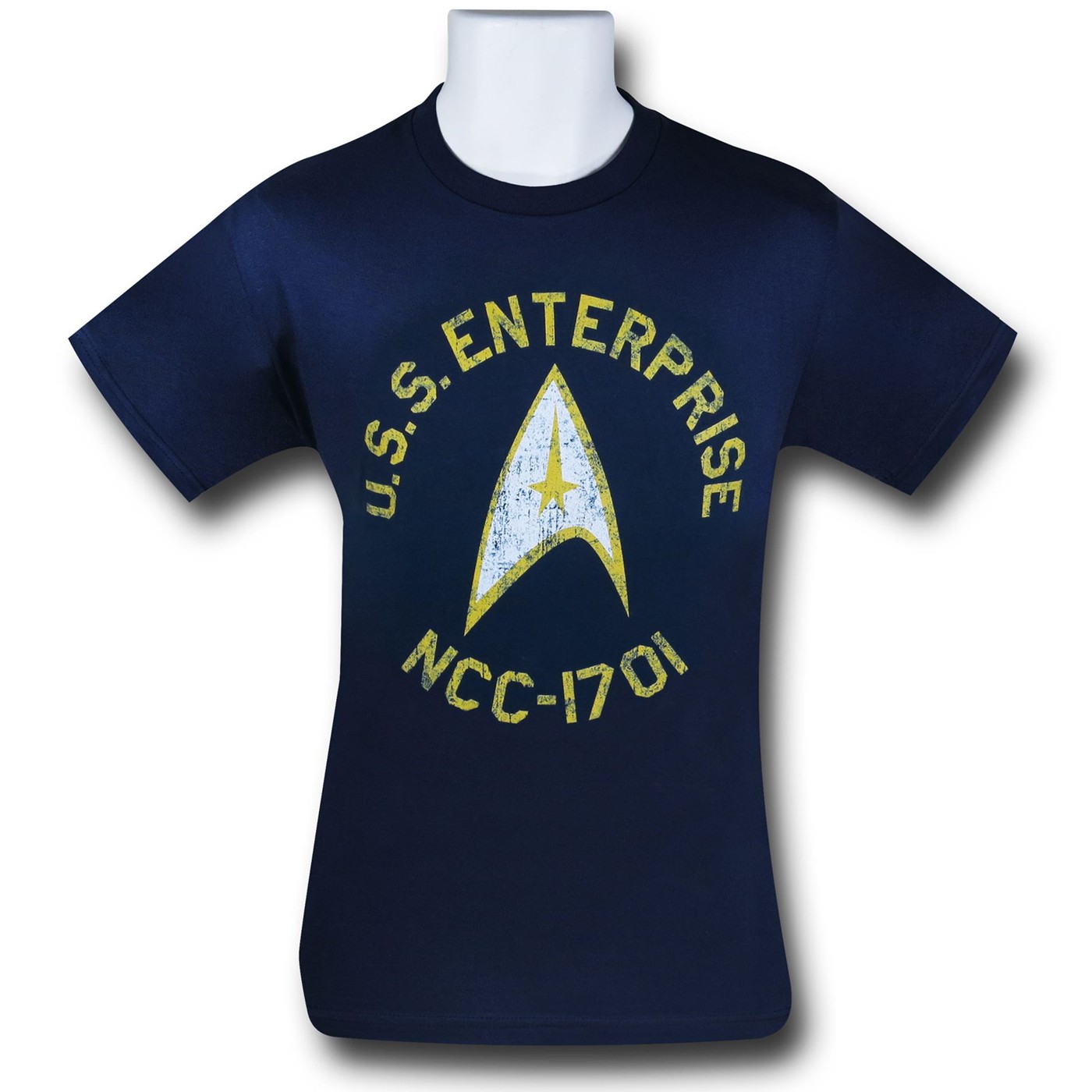 Star Trek Enterprise Navy Blue T-Shirt, Blue