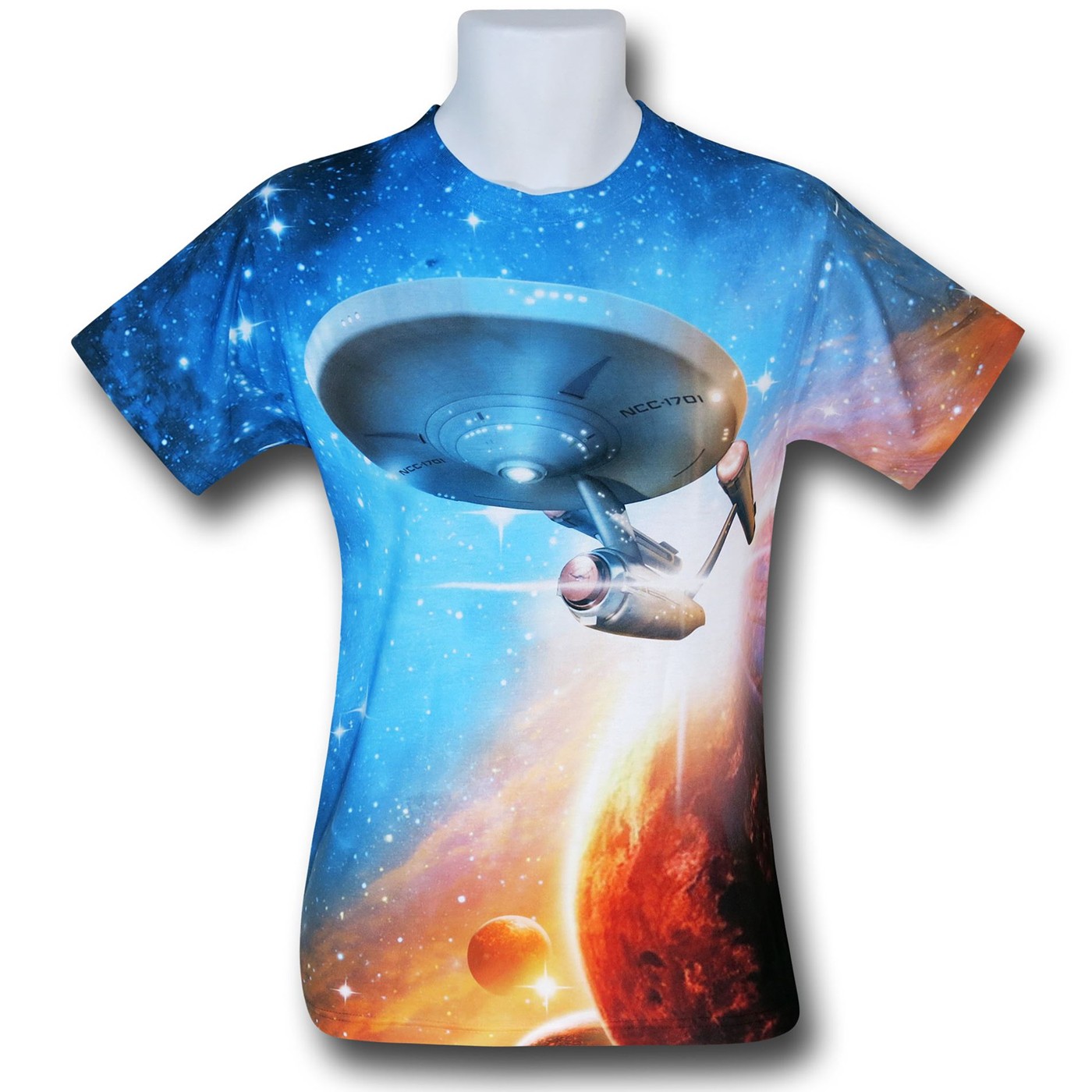 Star Trek Final Frontier Sublimated T-Shirt, Blue