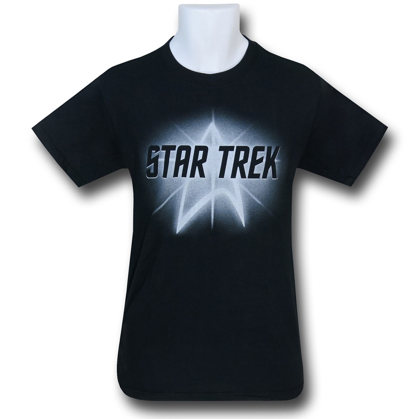 Star Trek Pulsar Logo Black T-Shirt, Black