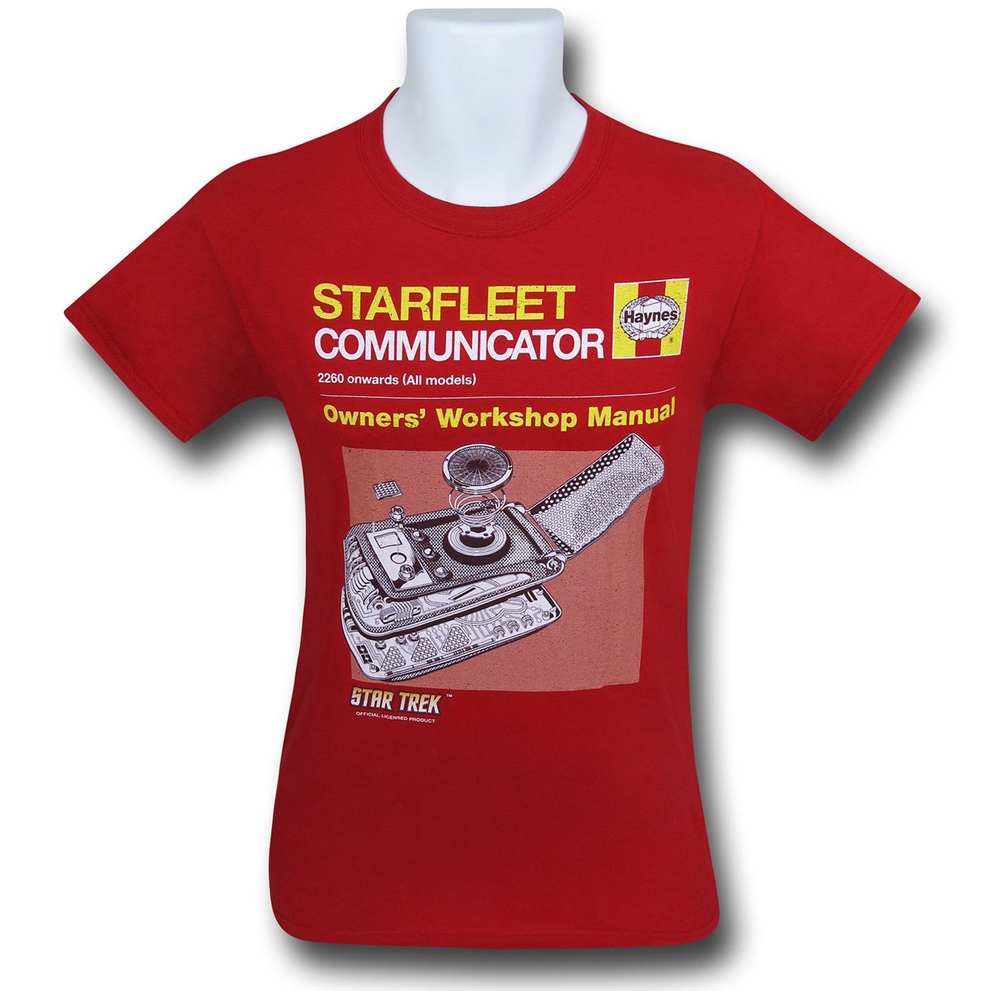 Star Trek Communicator Manual T-Shirt, Red