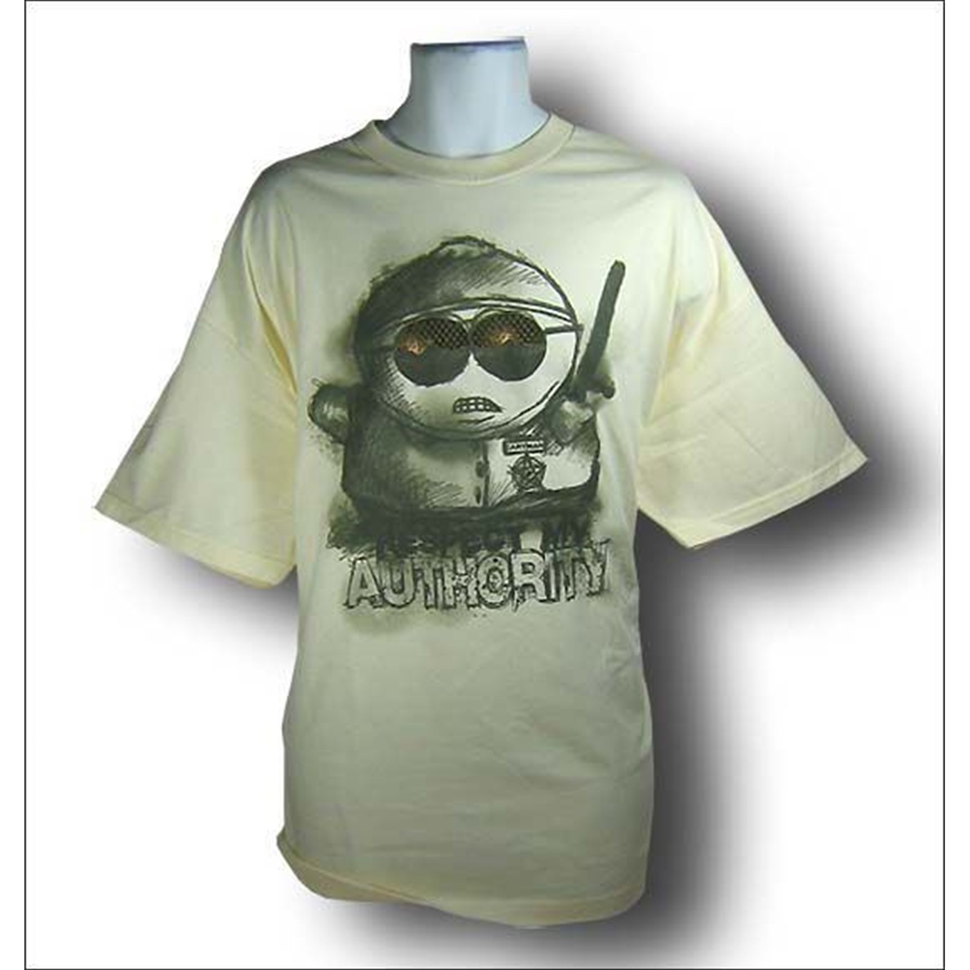 South Park Cartman Authority Cream T-Shirt