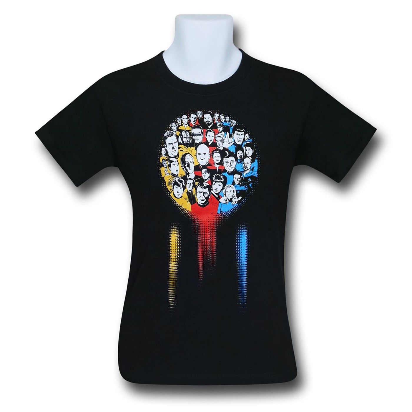 Star Trek Iconic Trek Men's T-Shirt, Black