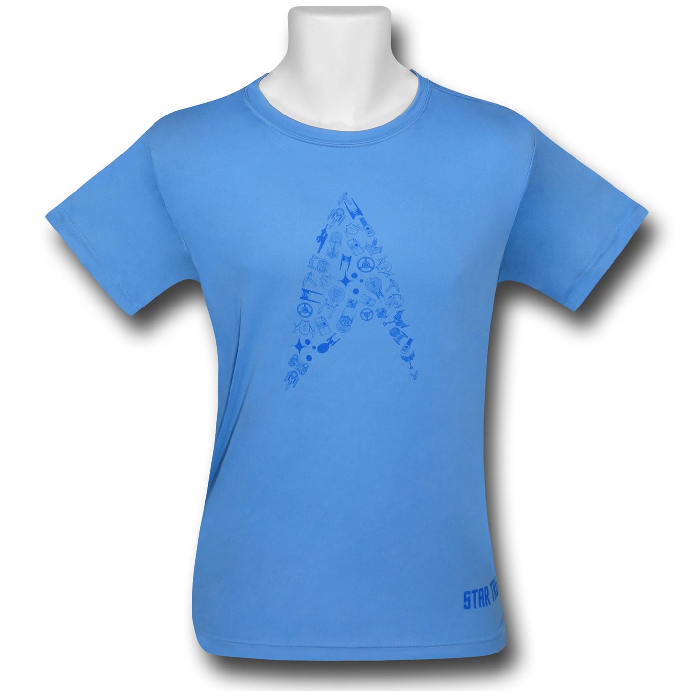 Star Trek Insignia Blue Running Shirt, Blue