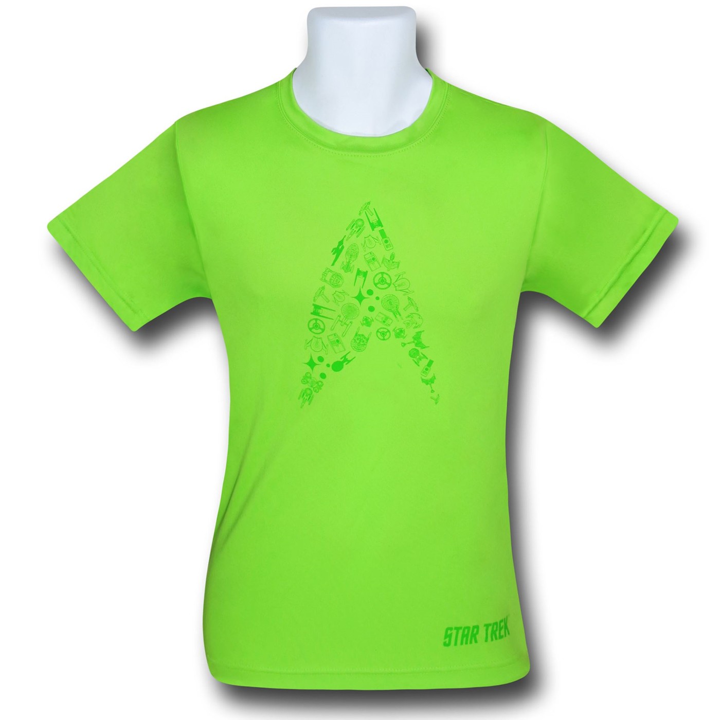Star Trek Insignia Green Running Shirt, Green