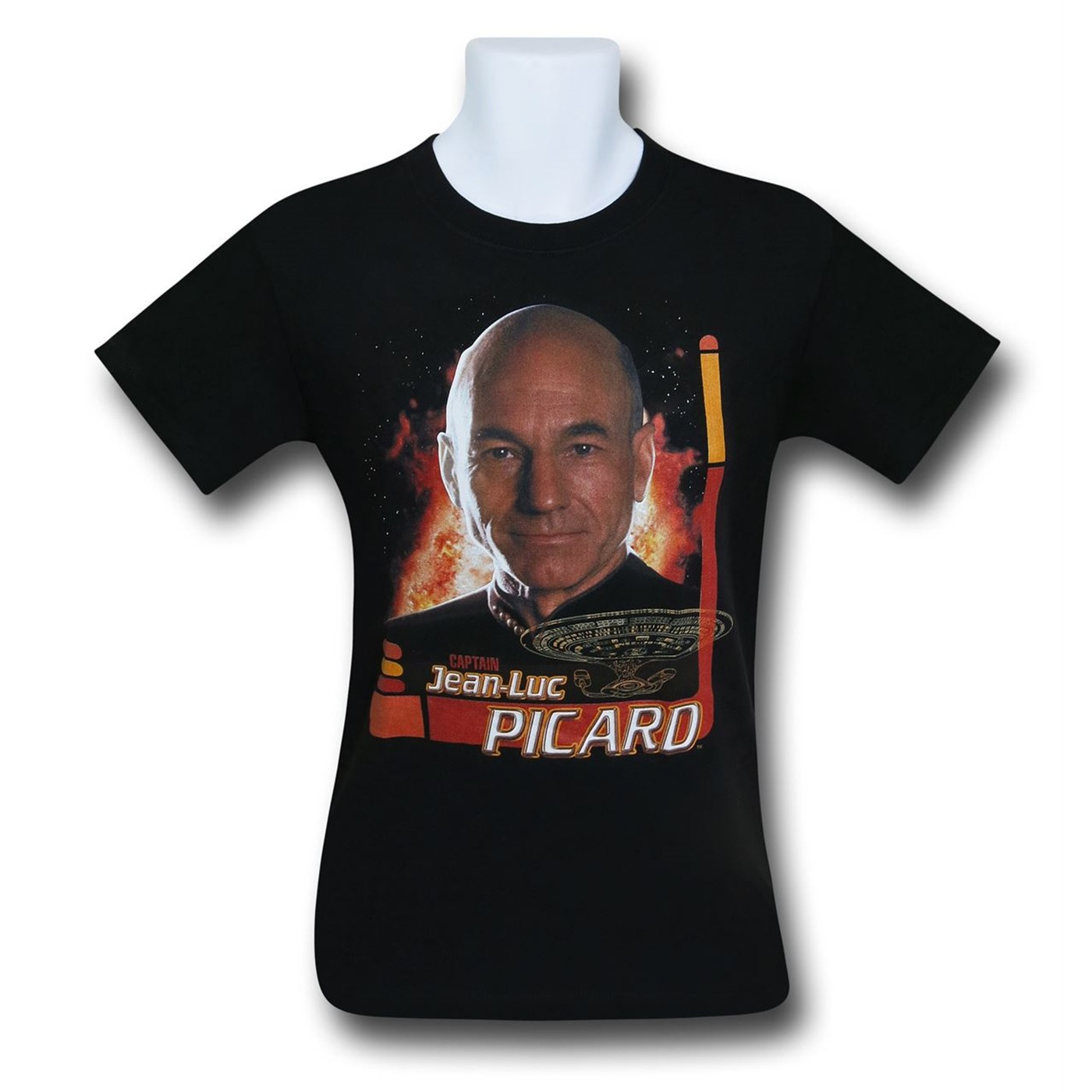 Star Trek Jean-Luc Picard T-Shirt, Black