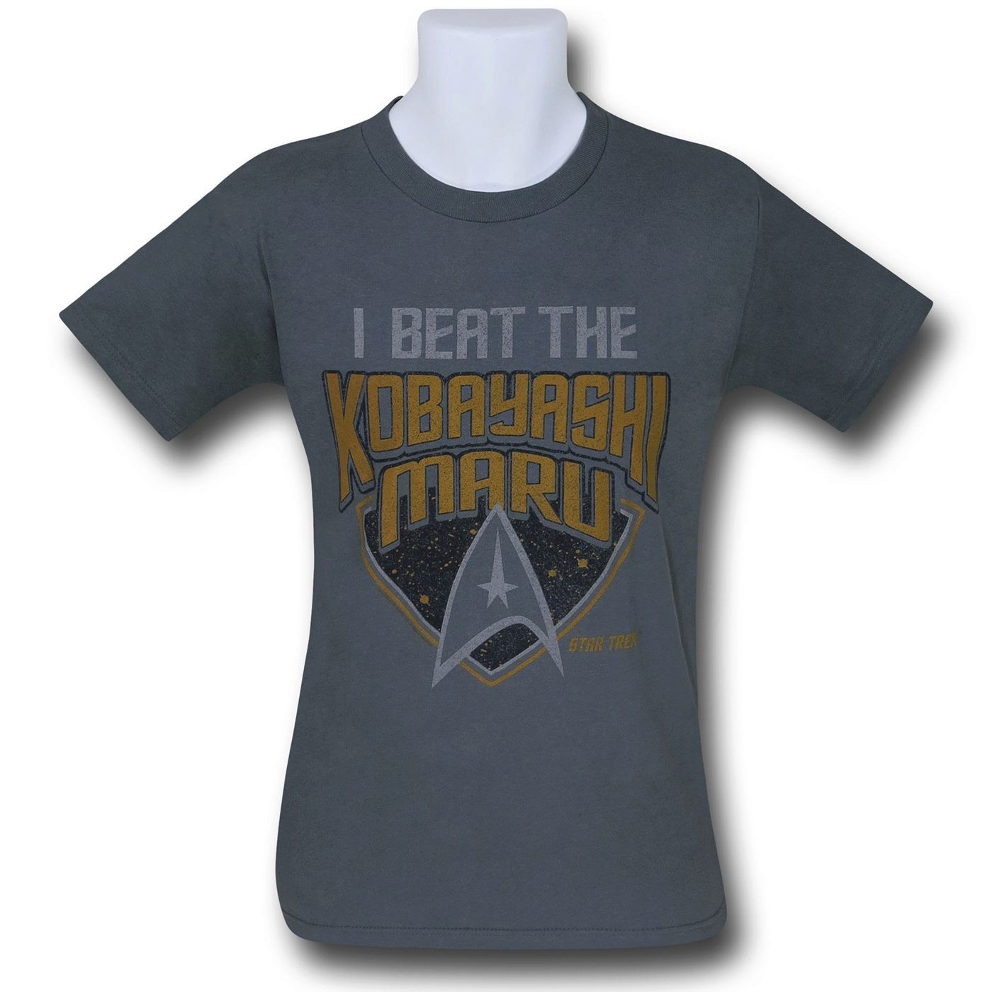 Star Trek Kobayashi Maru 30 Single T-Shirt, Grey