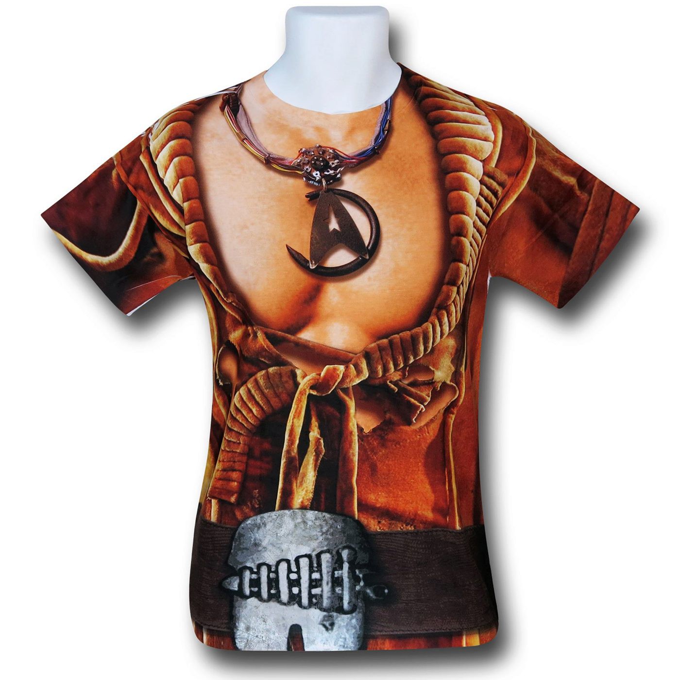 Star Trek Khan Costume Sublimated T-Shirt, Brown