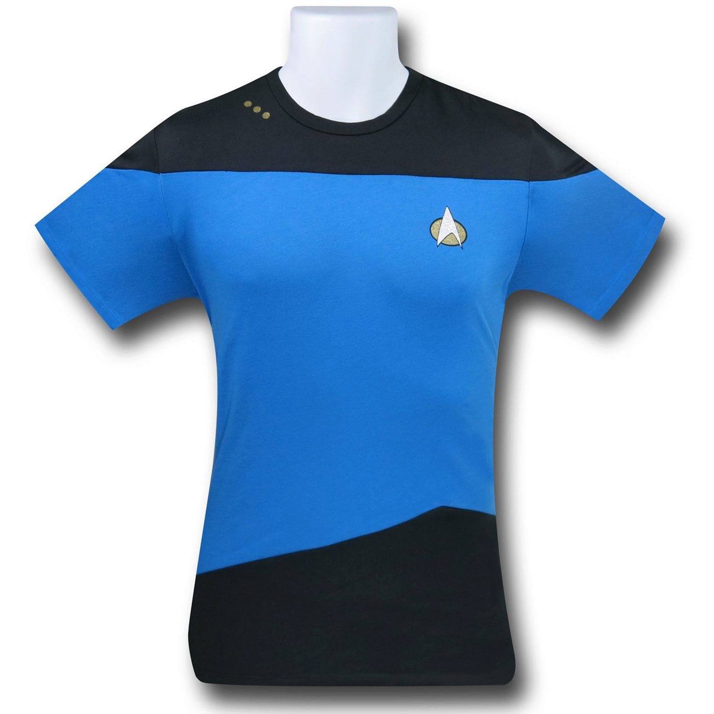 Star Trek Next Generation Blue Costume T-Shirt, Blue
