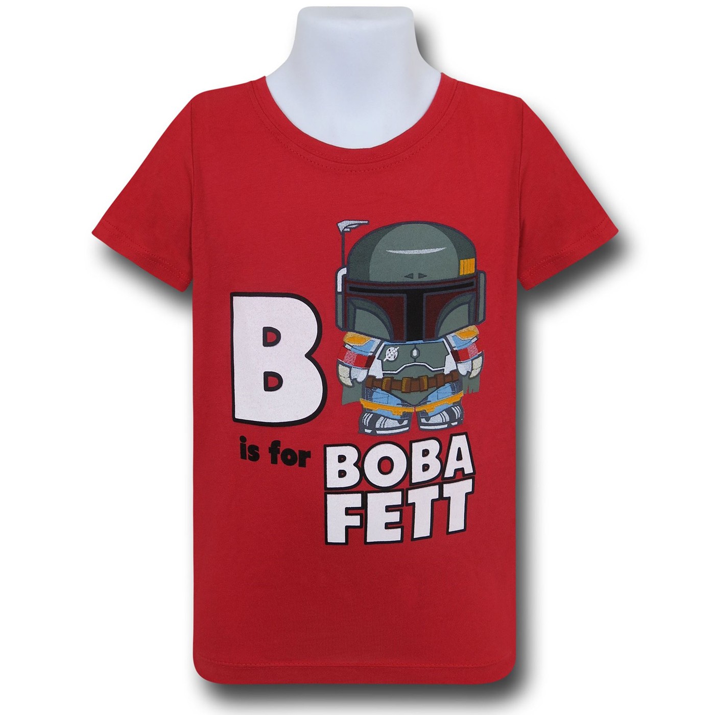 Star Wars B is for Boba Fett Toddler Red T-Shirt, Red