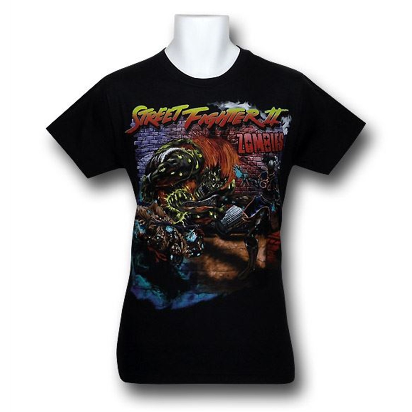 Street Fighter Zombie Alley 30 Single T-Shirt, Black