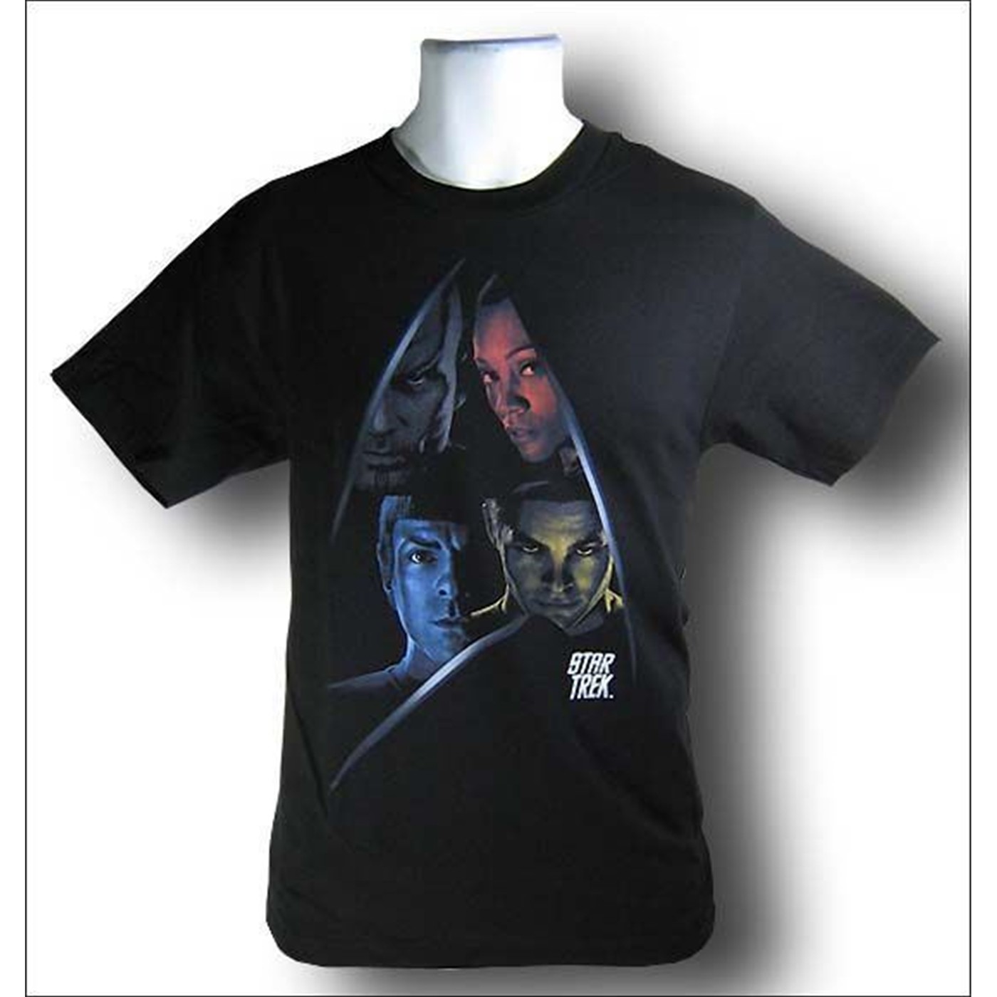 Star Trek Movie Four Character Shield T-Shirt
