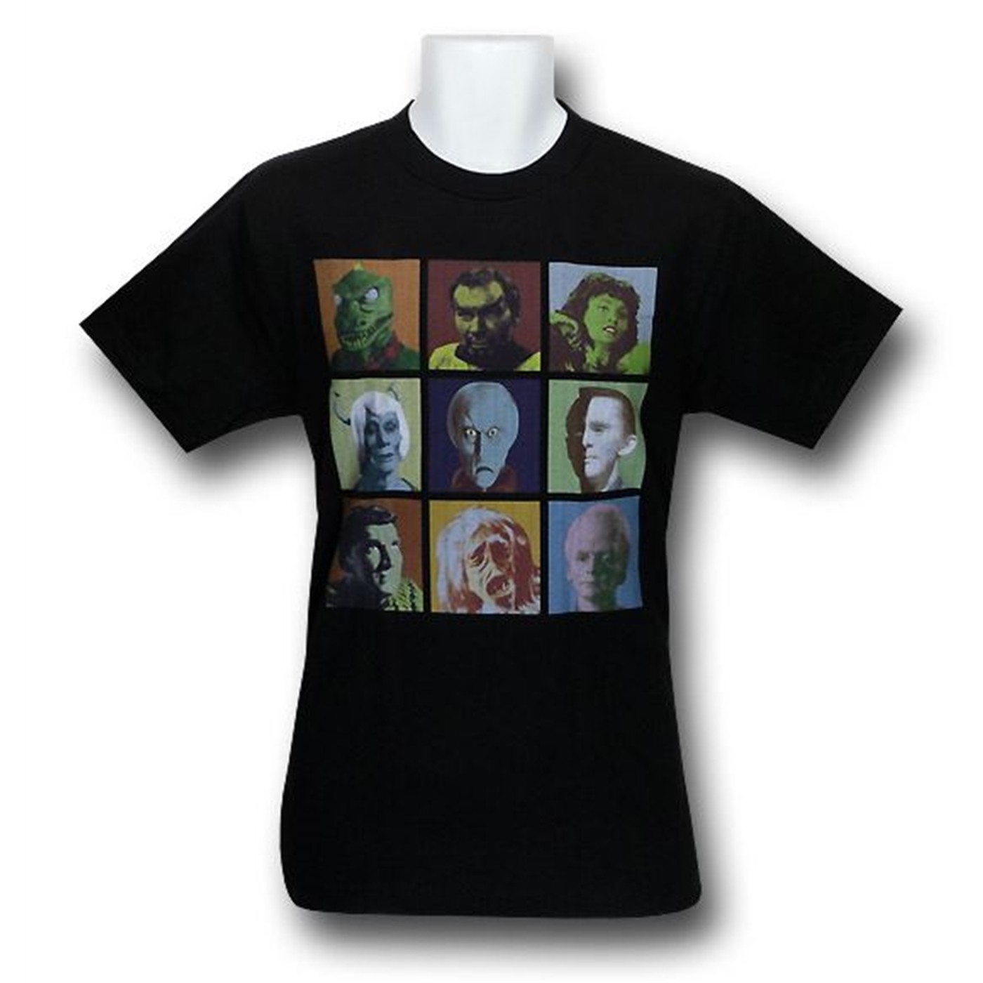 Star Trek Alien Panels T-Shirt, Black