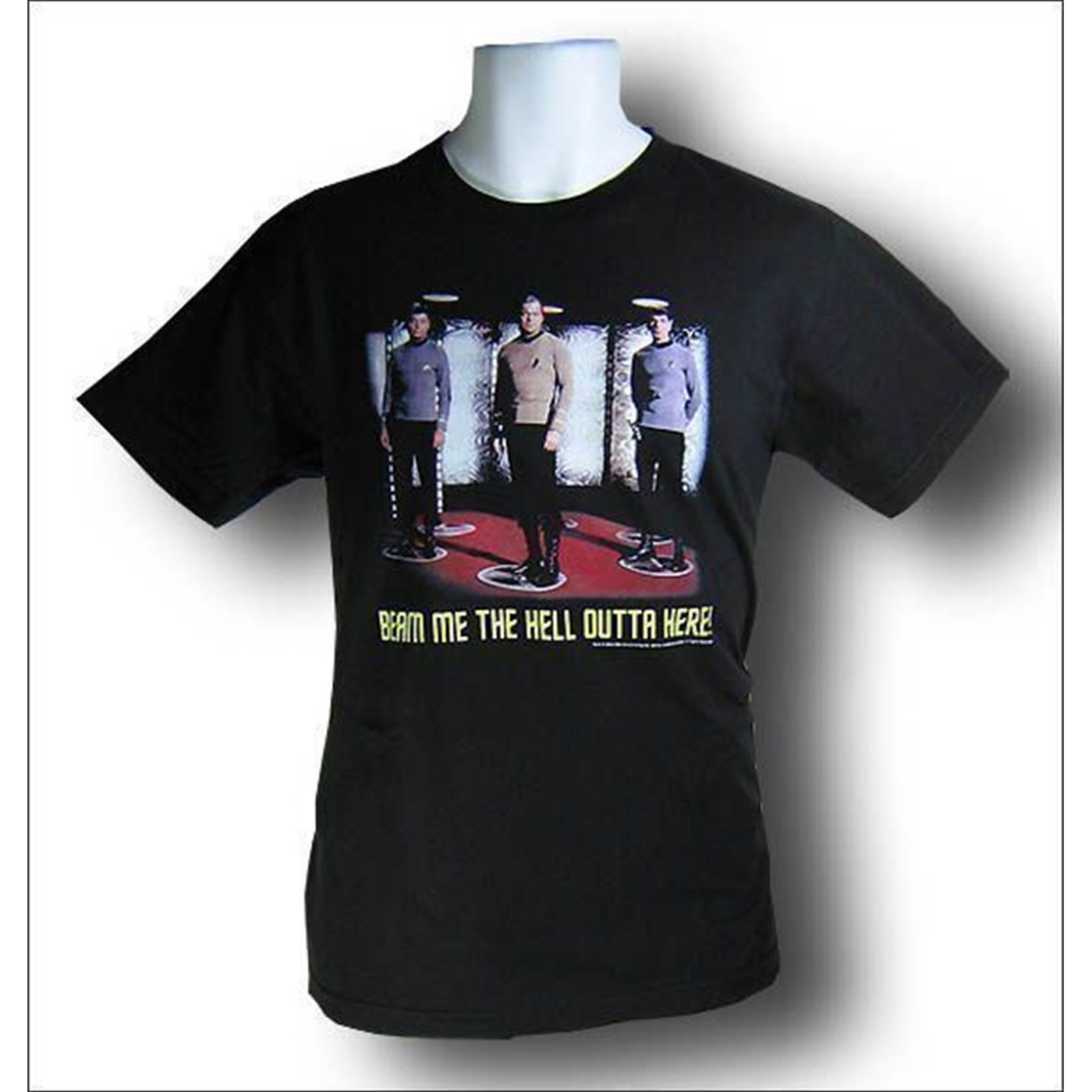 Star Trek Beam Me Hell Outta Here T-Shirt, Black