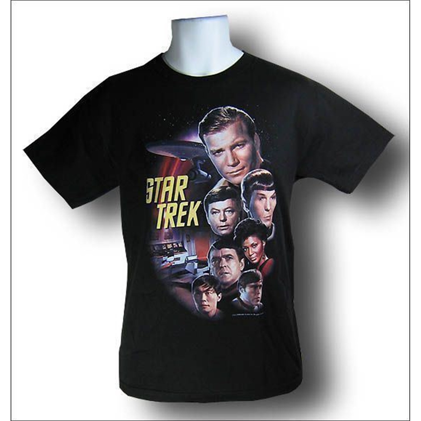 Star Trek Classic Crew T-Shirt, Black