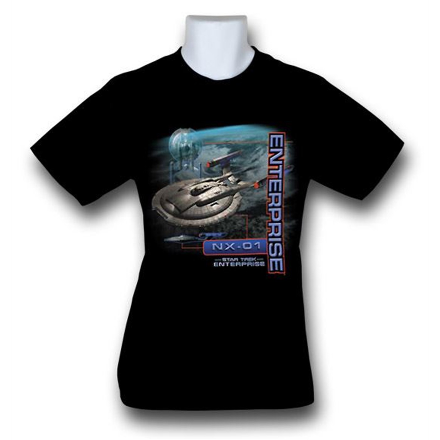 Star Trek Enterprise NX 01 T-Shirt, Black
