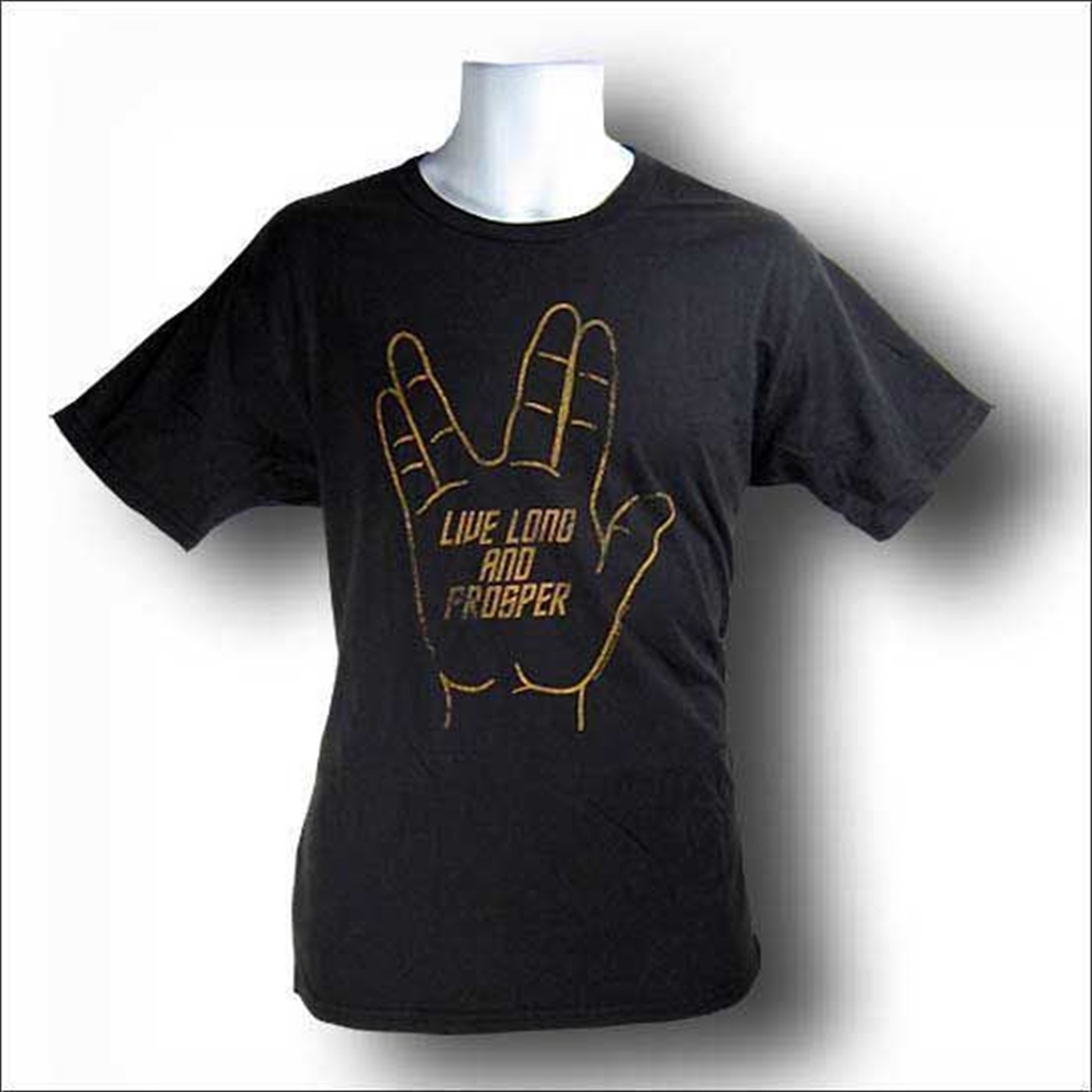 Star Trek Live Long Prosper T-Shirt, Black