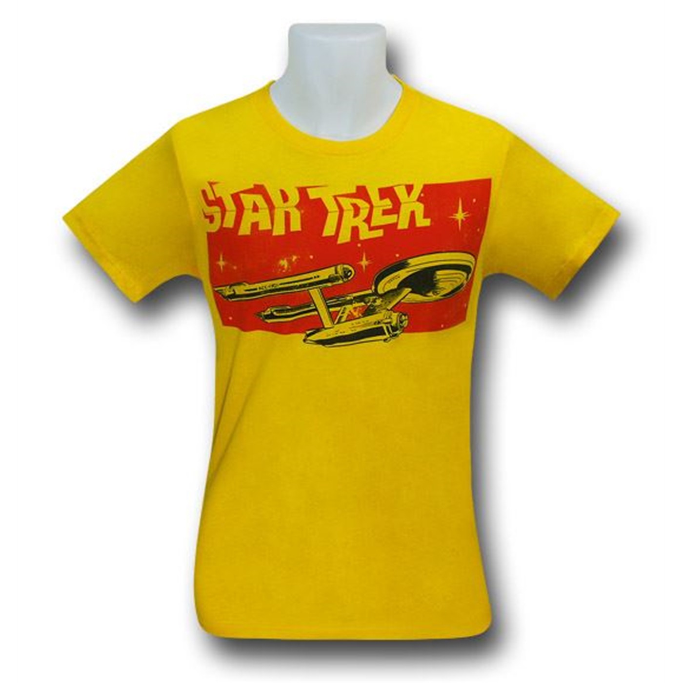 Star Trek Retro Yellow Enterprise T-Shirt, Yellow