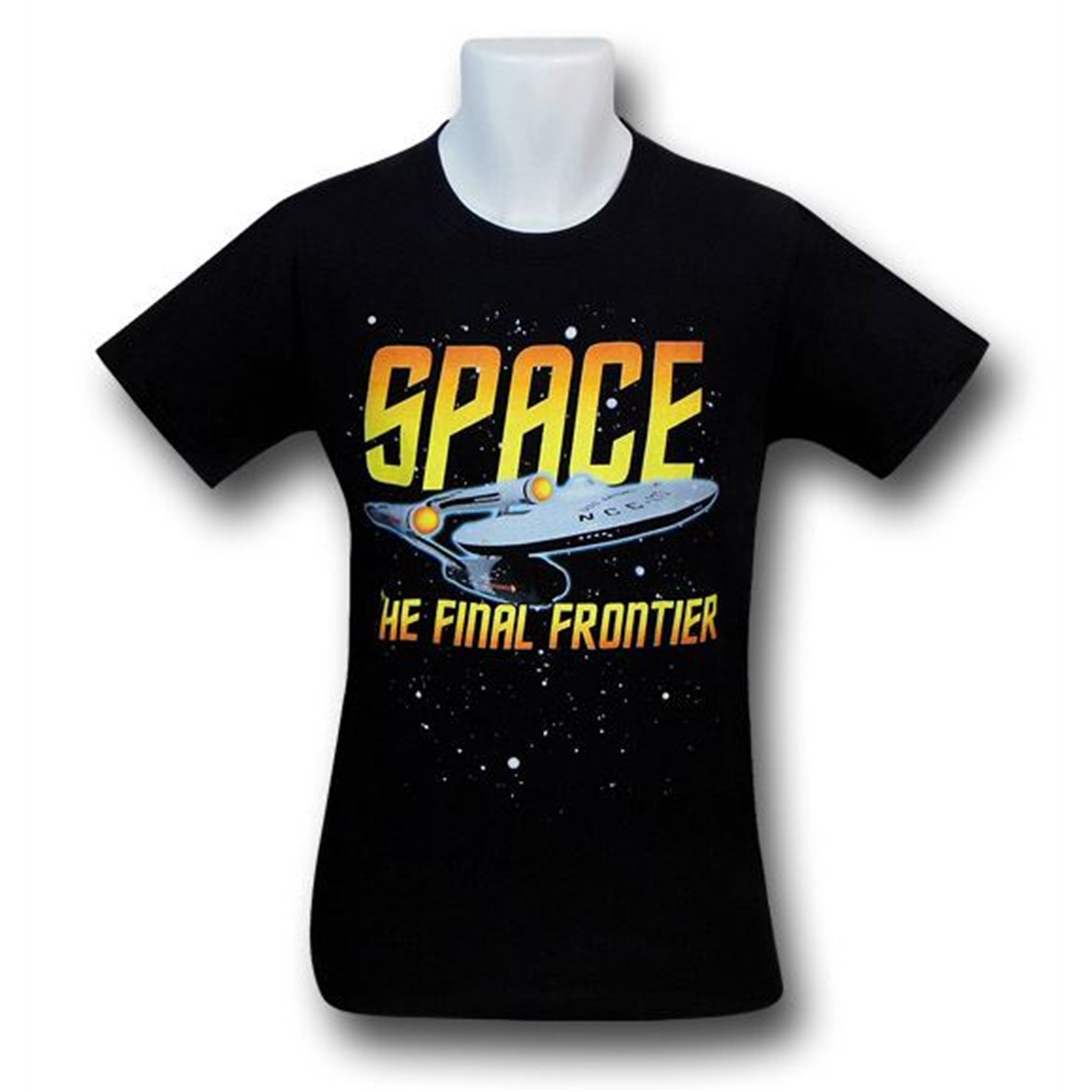 Star Trek Space The Final Frontier T-Shirt, Black