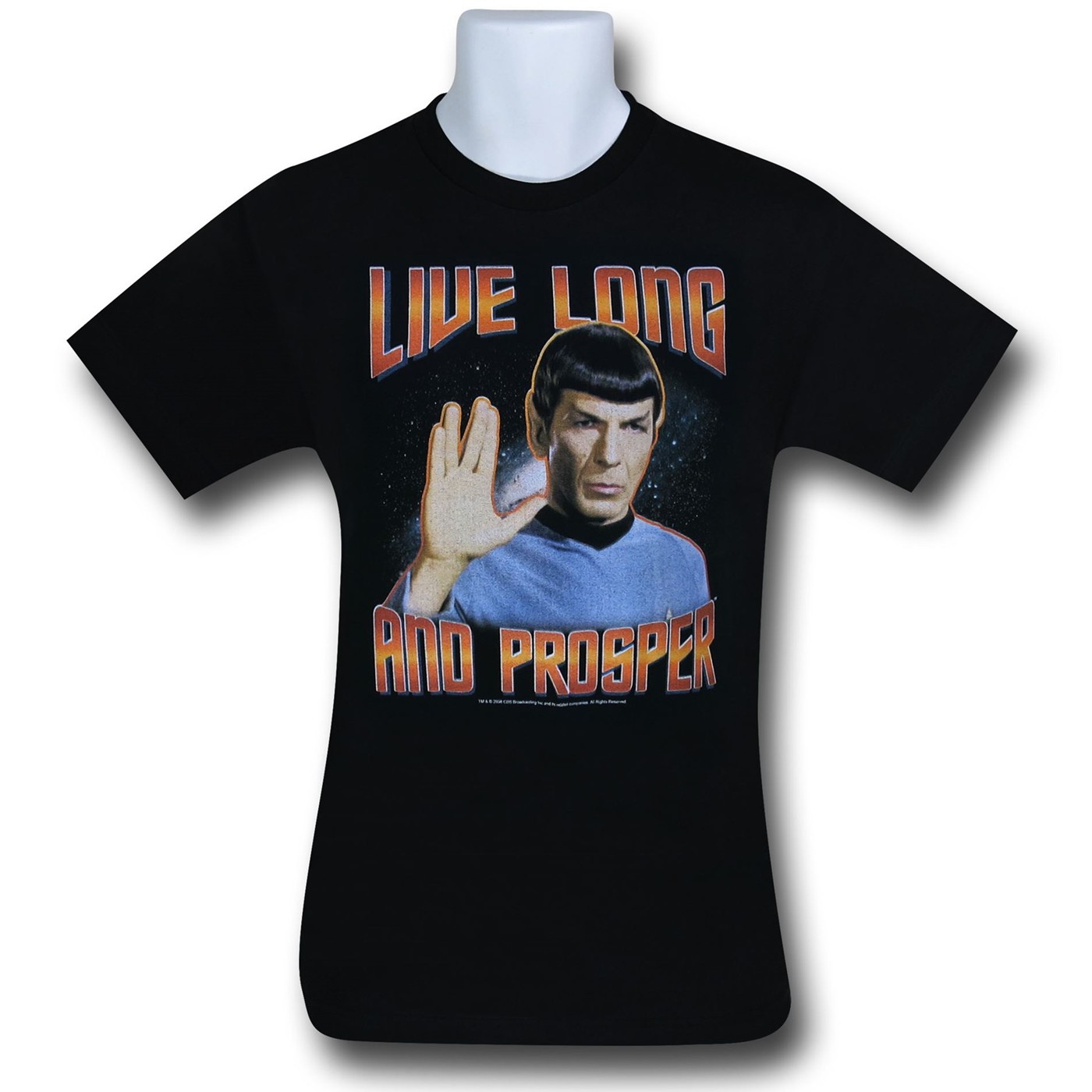Star Trek Live Long & Prosper Spock T-Shirt, Black