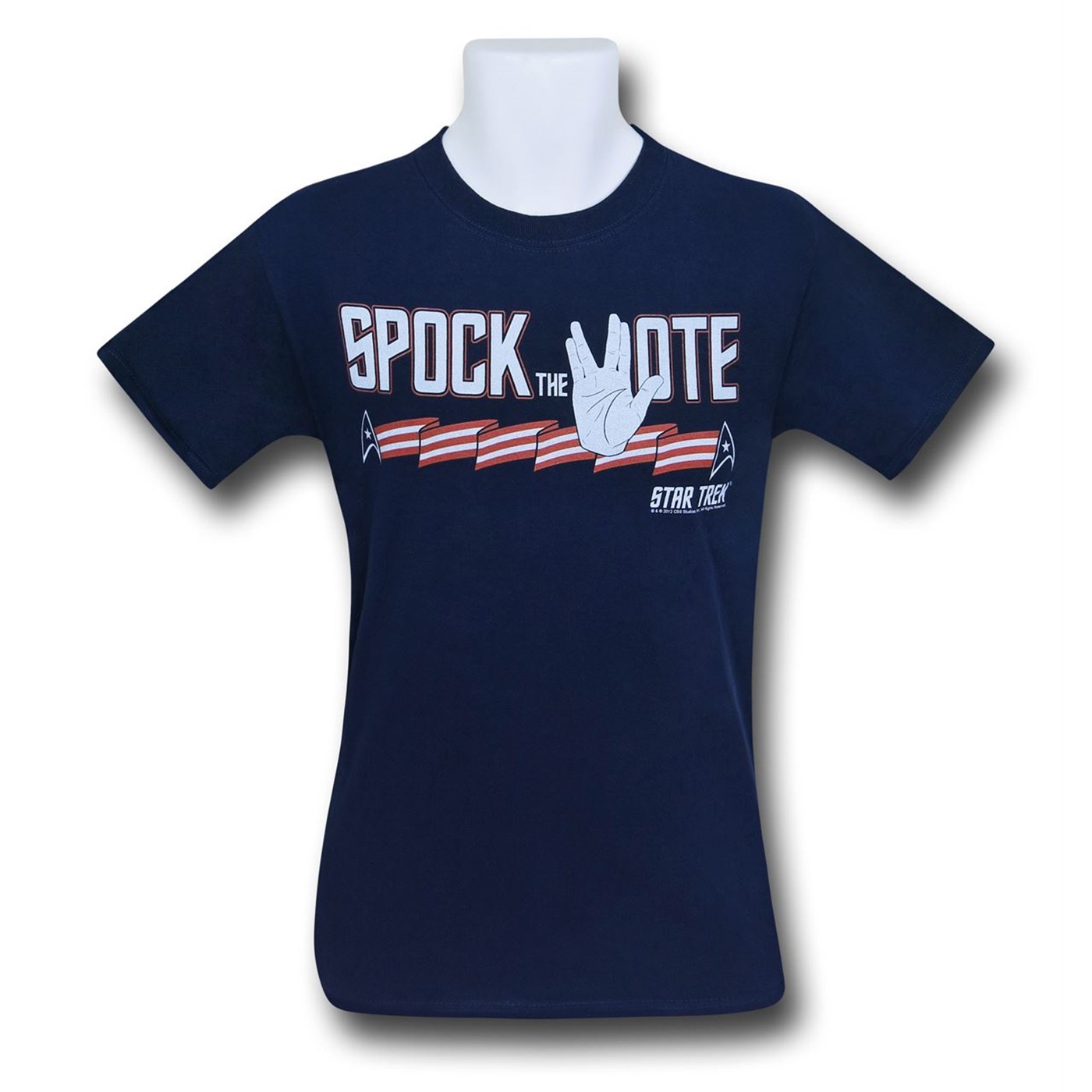 Star Trek Spock The Vote T-Shirt, Blue
