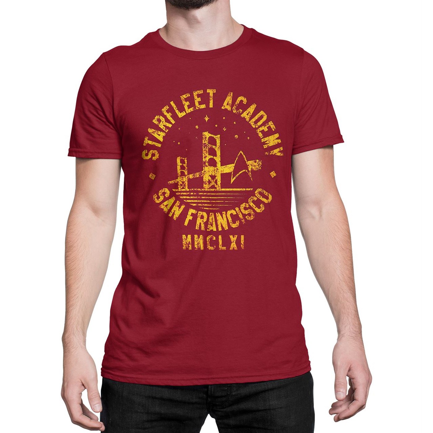 Star Trek Starfleet San Francisco Men's T-Shirt, Red