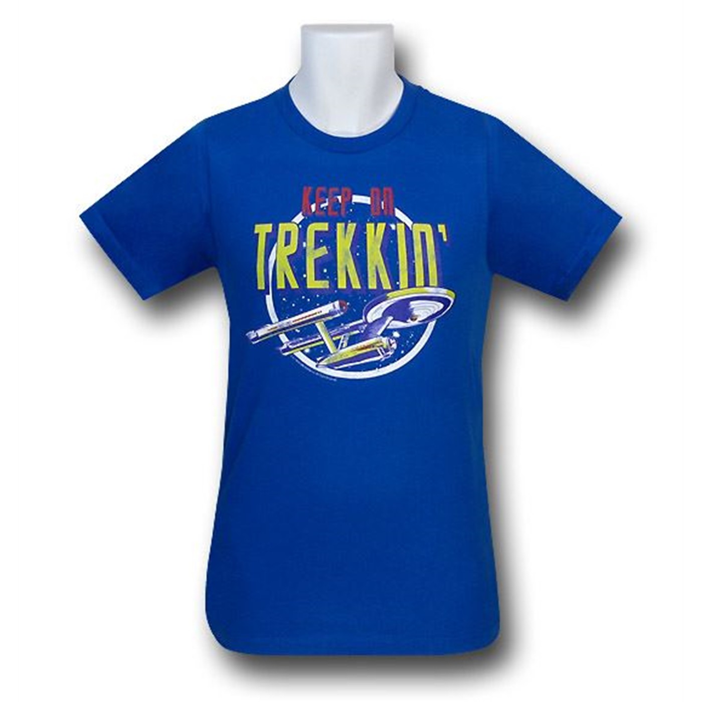 Star Trek Keep On Trekkin' 30 Single T-Shirt, Blue