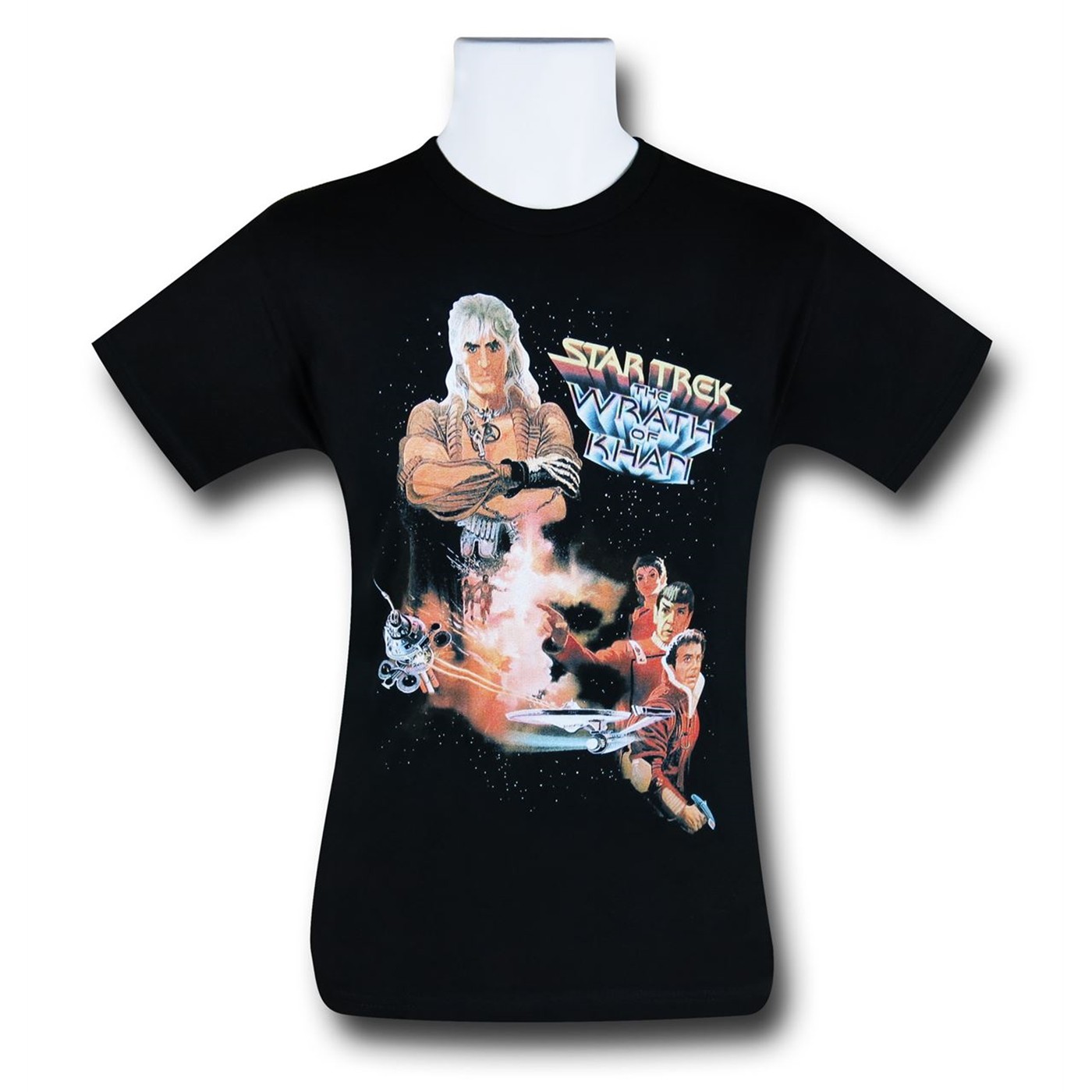 Star Trek Wrath of Khan Movie T-Shirt, Black