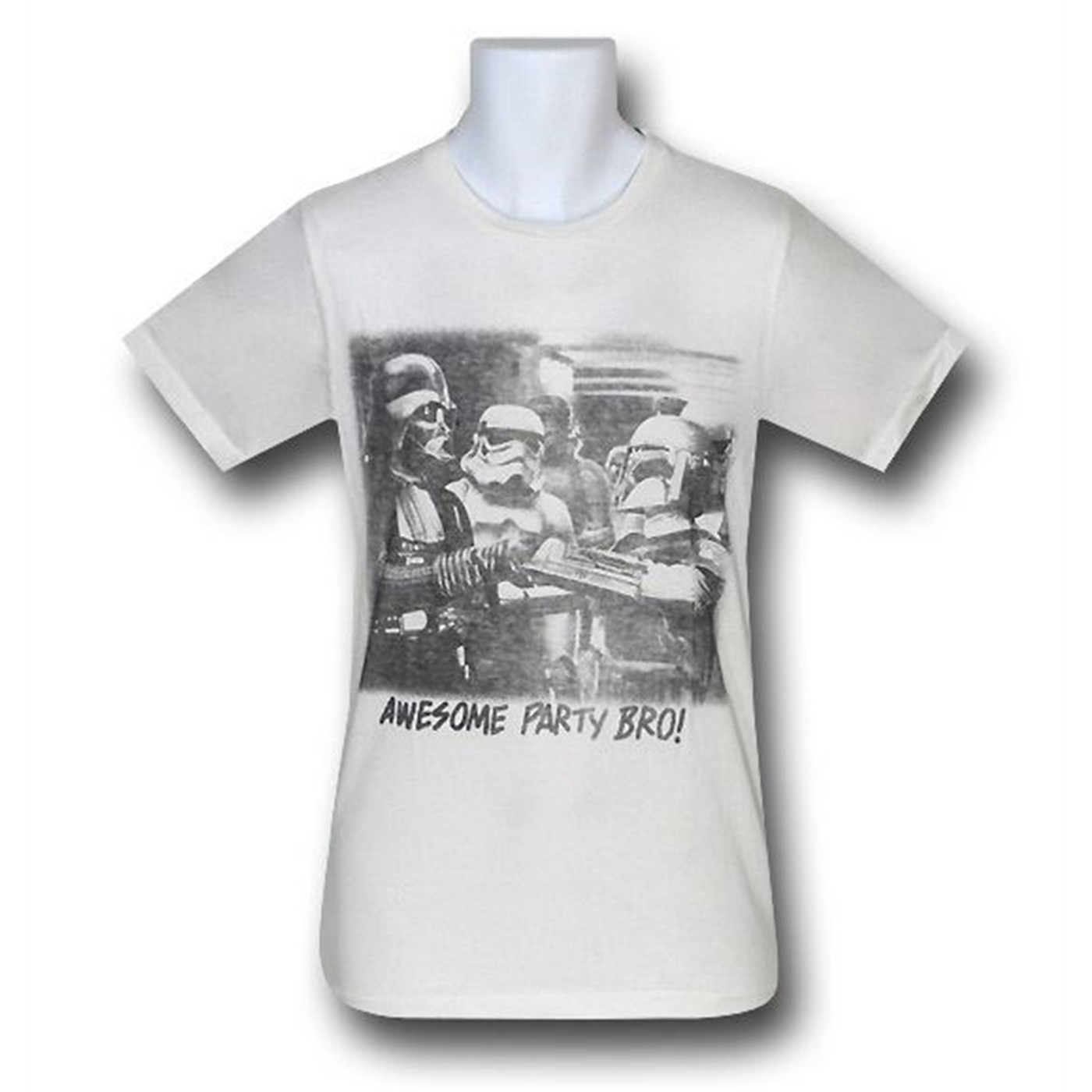 Star Wars Awesome Party Bro! Junk Food T-Shirt, White