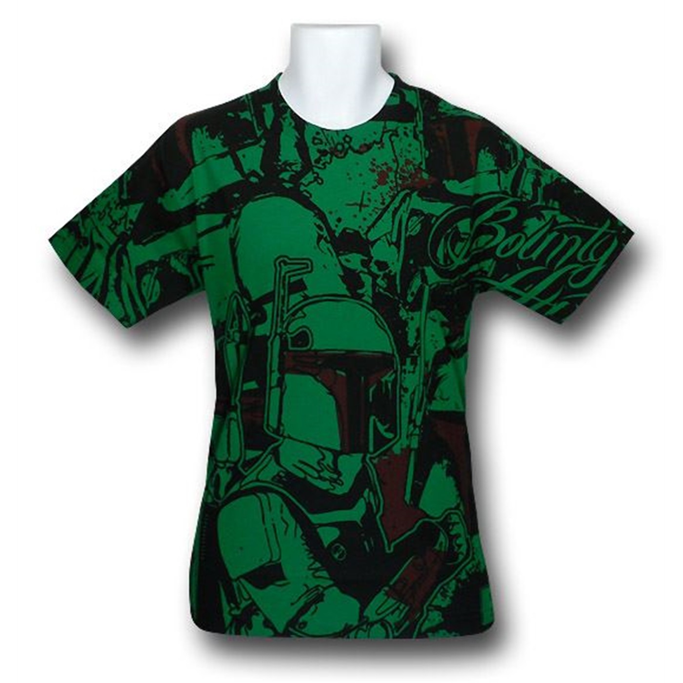 Boba Fett Sublimated Killer Green T-Shirt, Green