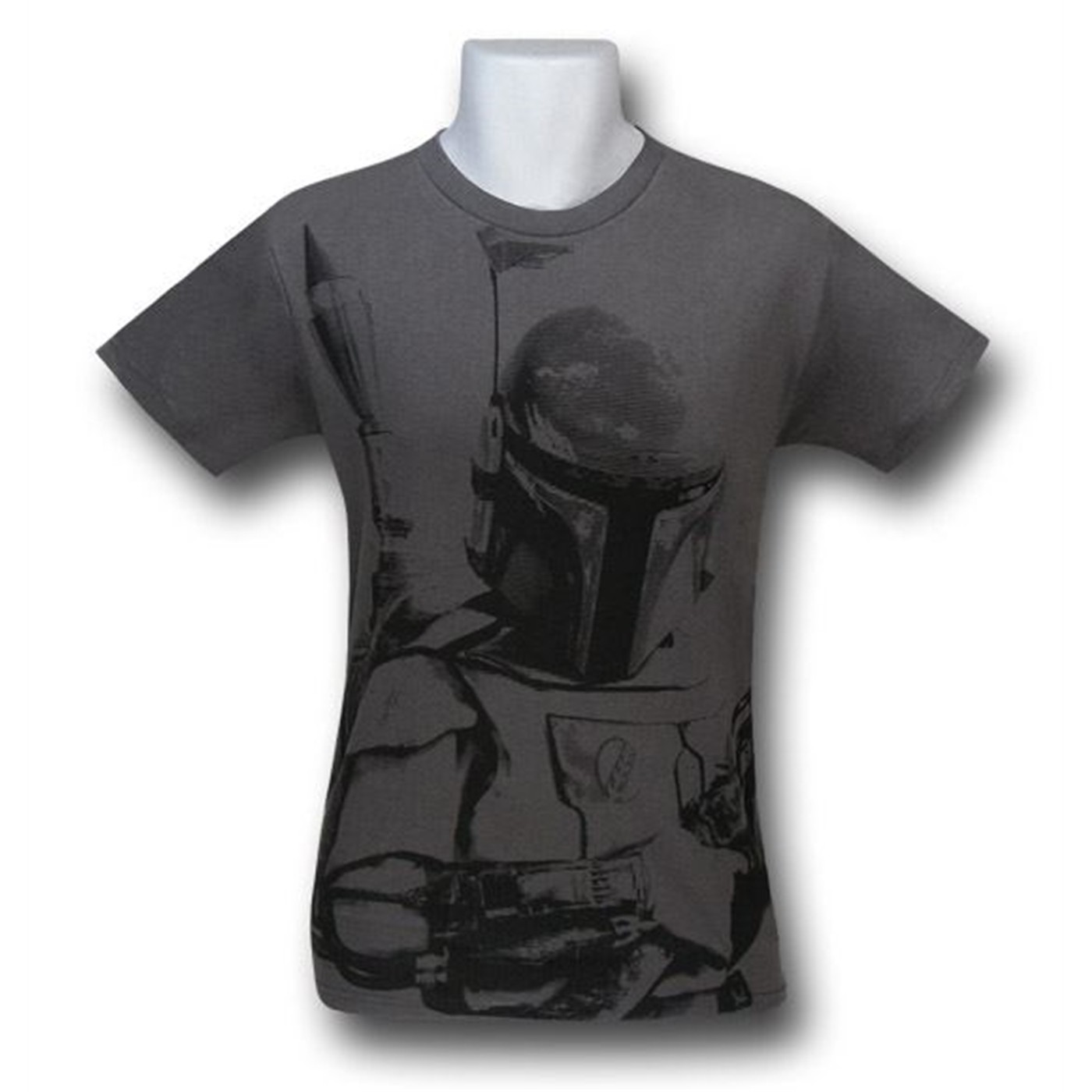Star Wars Boba Fett Grey All-Over Print T-Shirt, Grey