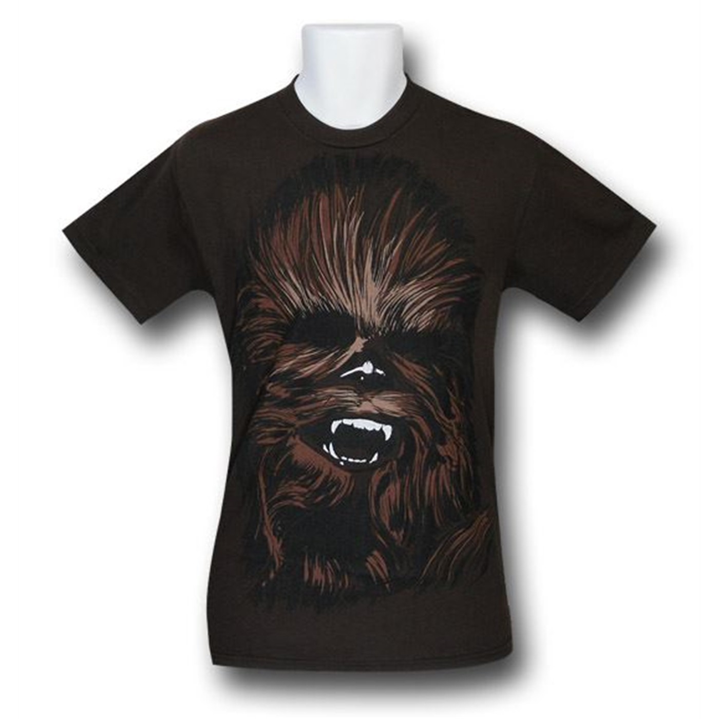 Chewbacca Face T-Shirt, Brown
