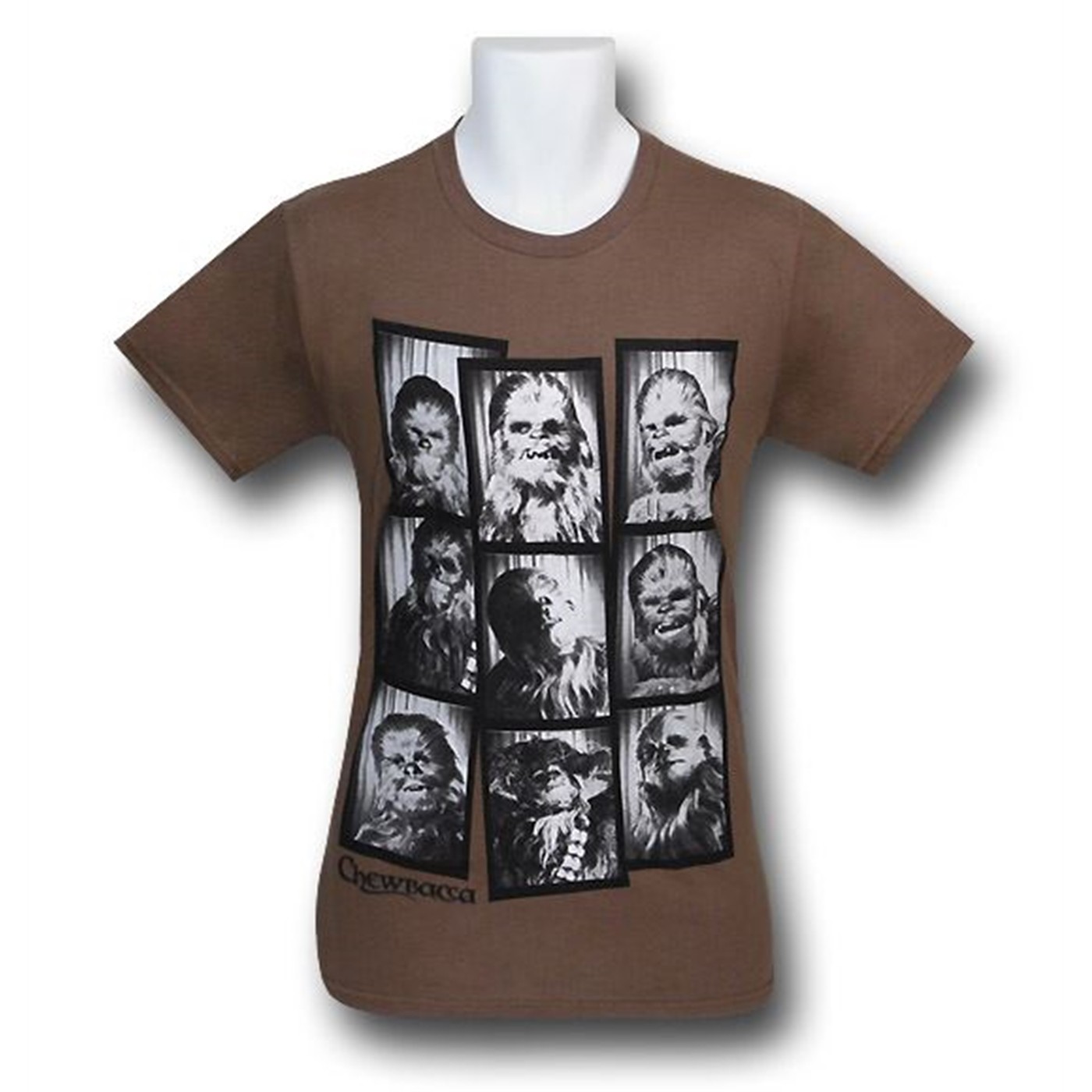 Chewbacca's Photo Booth Pics T-Shirt, Brown